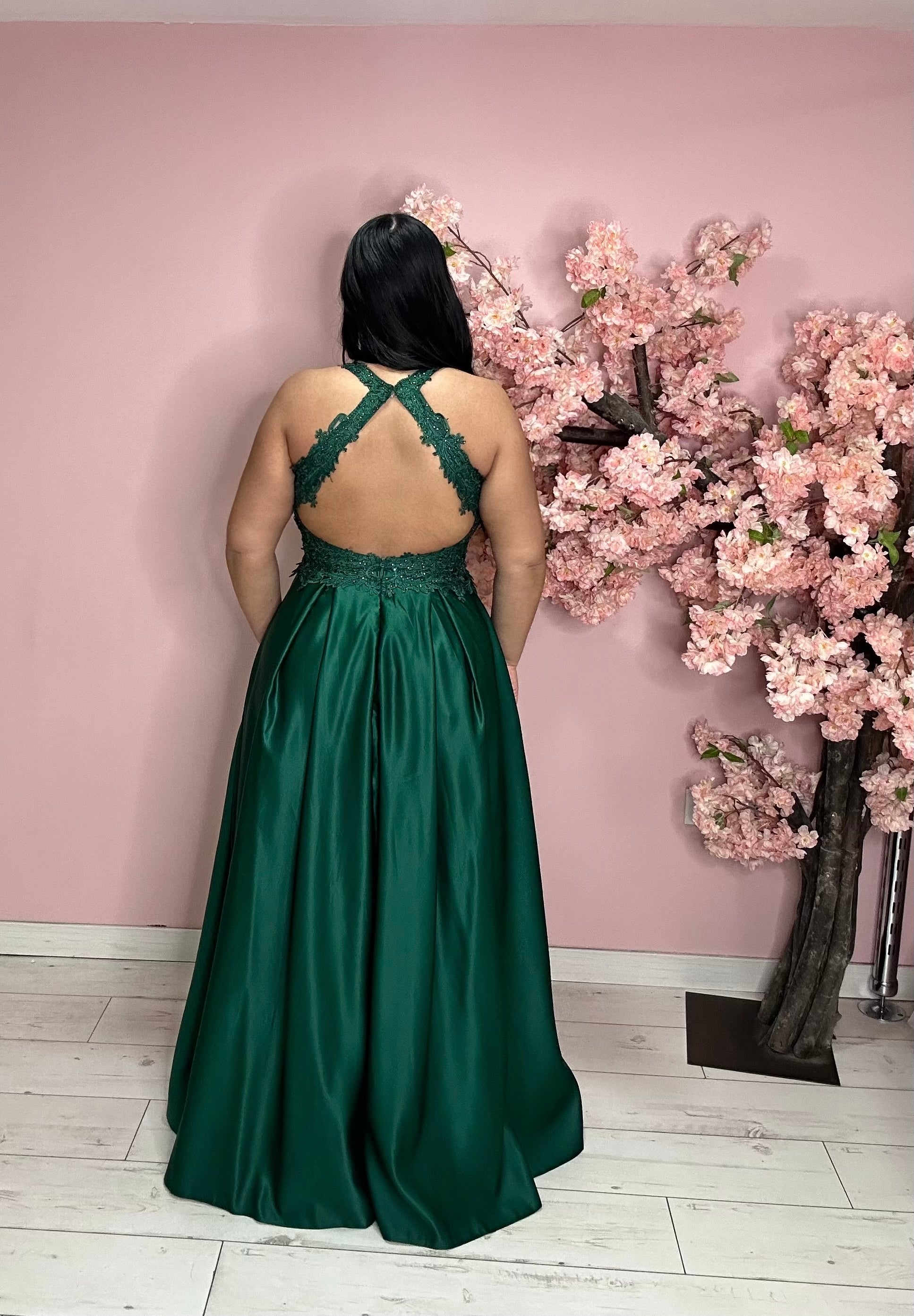Robe de soirée 9265 vert foncé