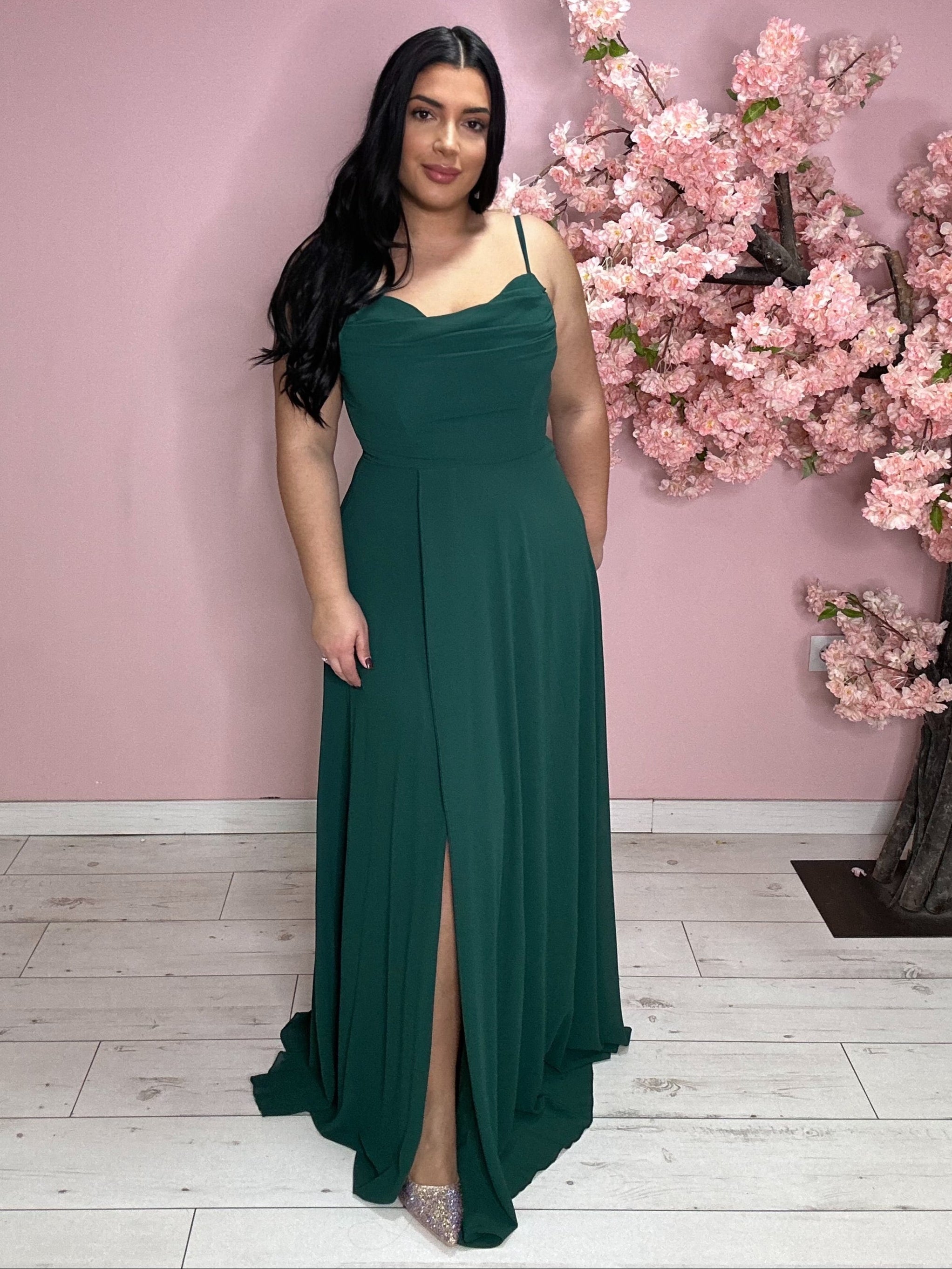 Robe de soirée 8998 vert foncé