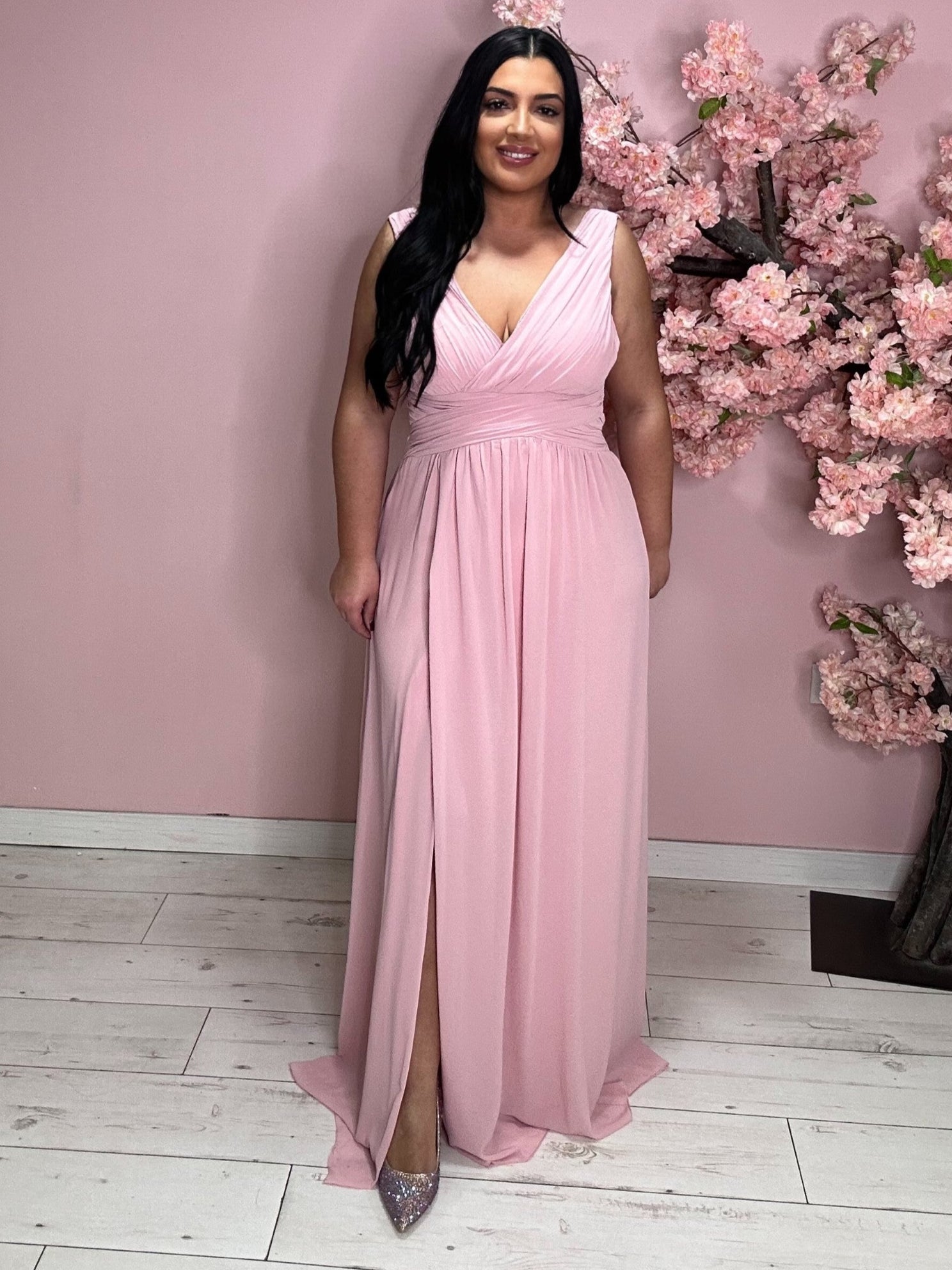 Robe de soirée 8827 vieux rose