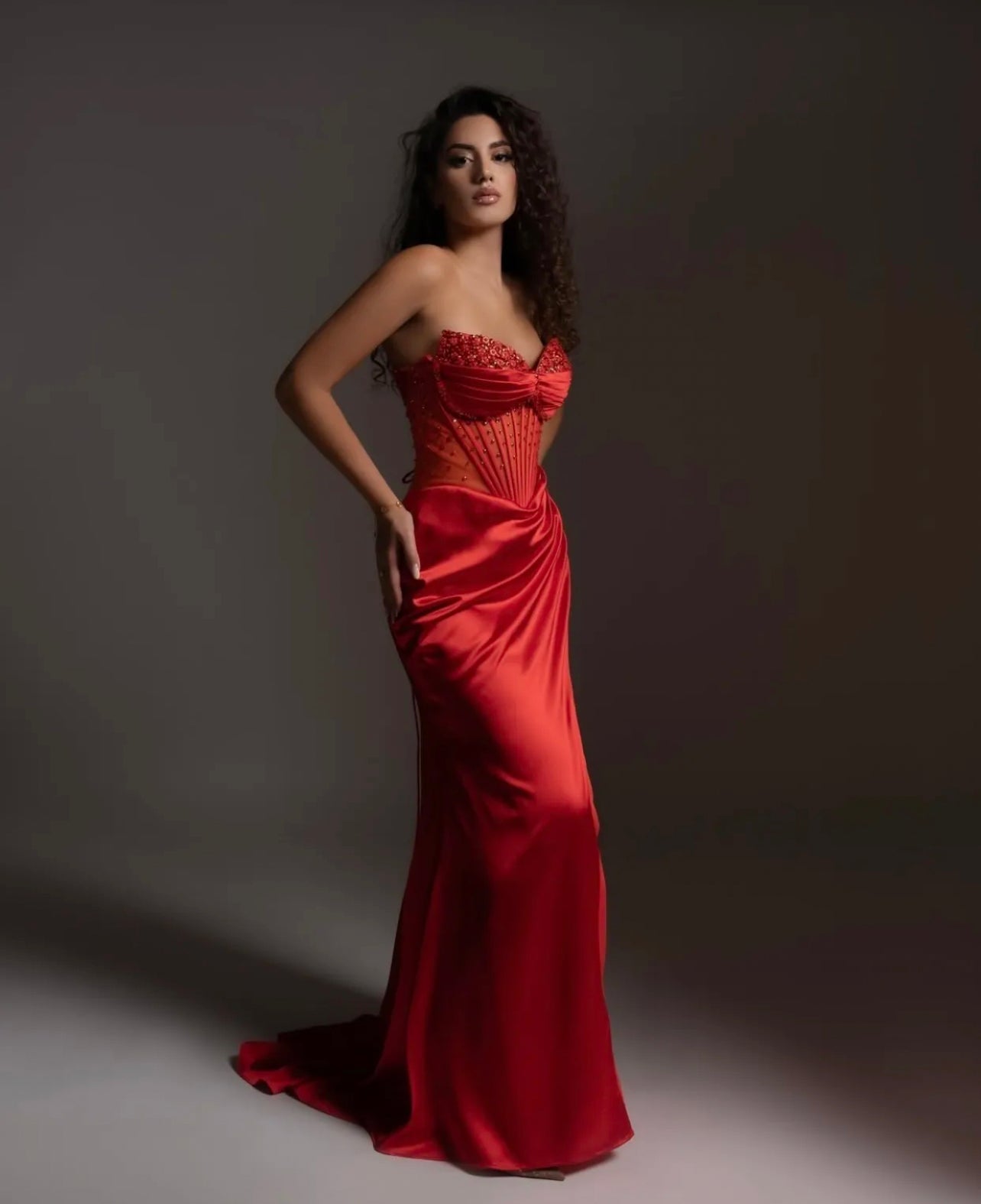 Robe de soirée 883002 rouge