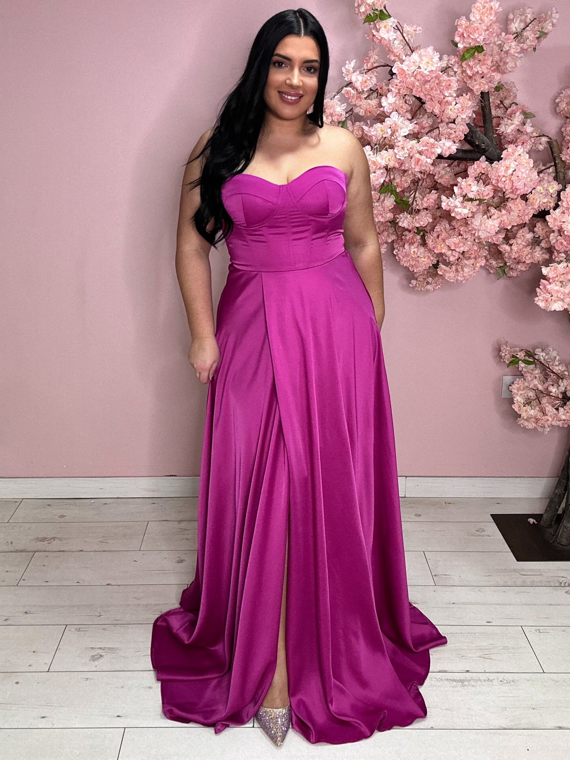 Robe de soirée 8965 fushia