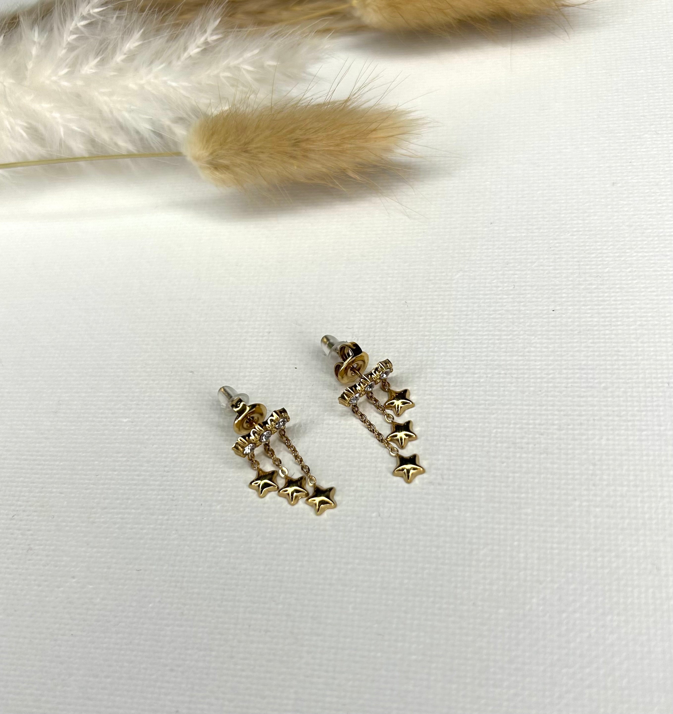 Boucles d’oreilles Baya étoile