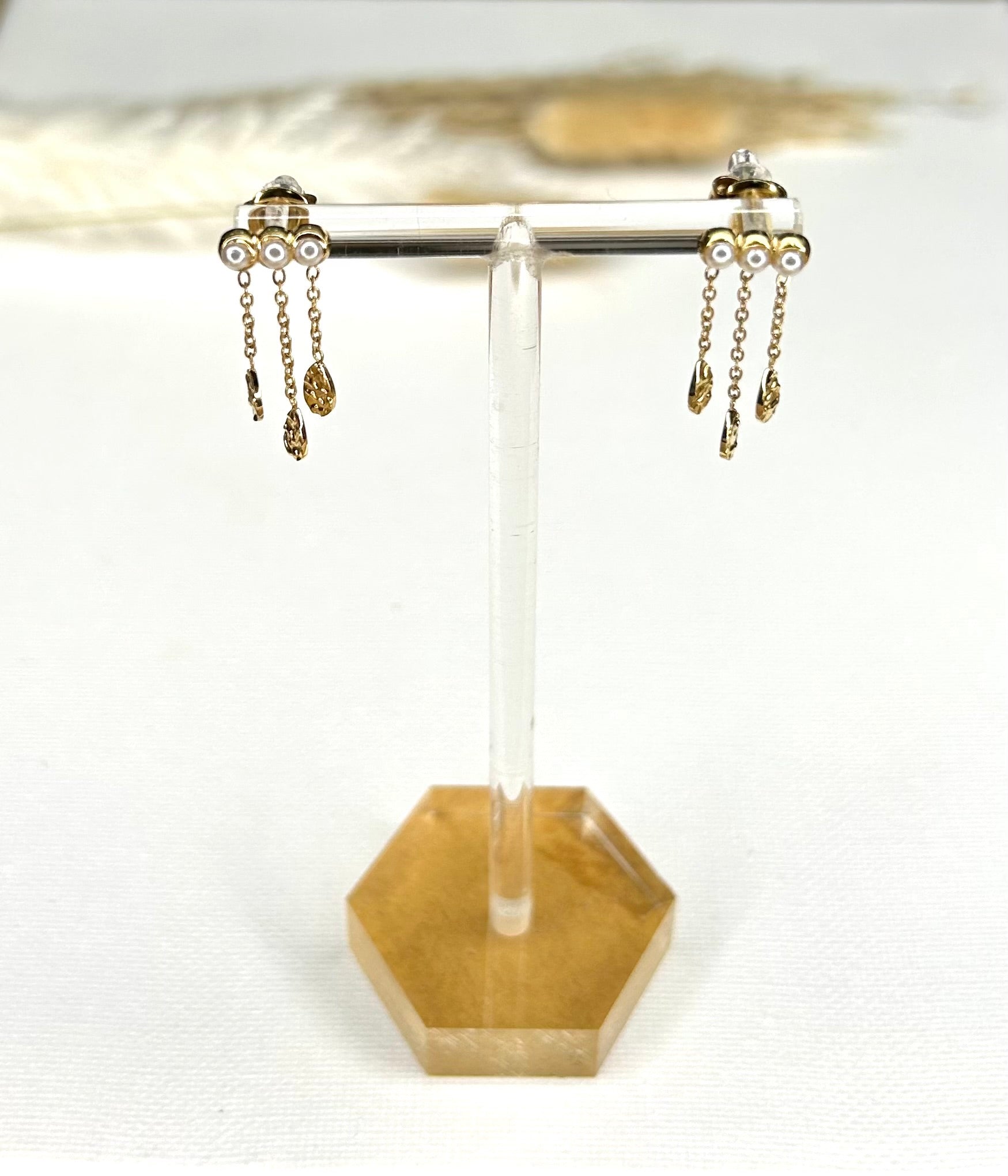 Boucles d’oreilles Baya perle