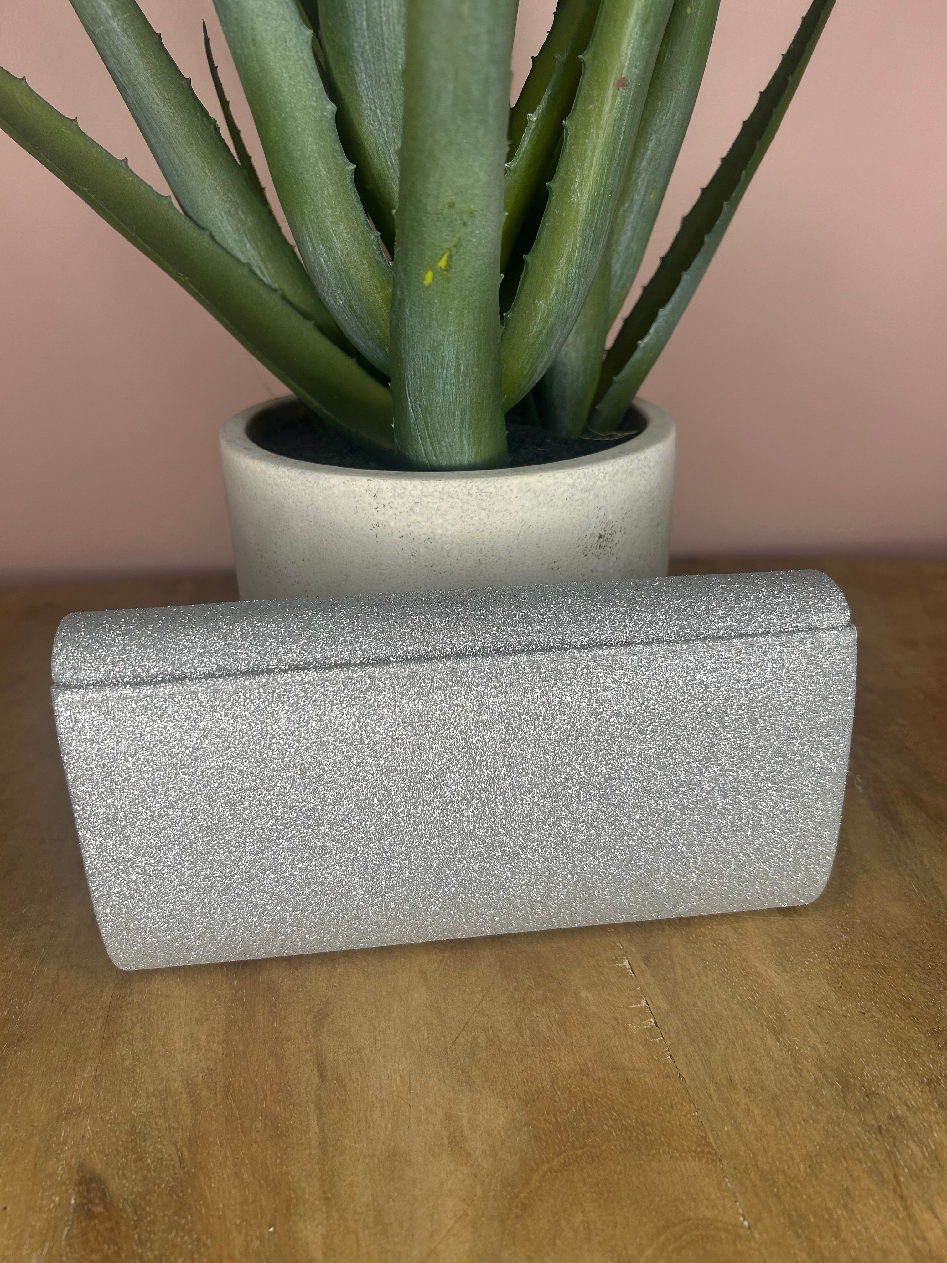 Pochette soirée argent