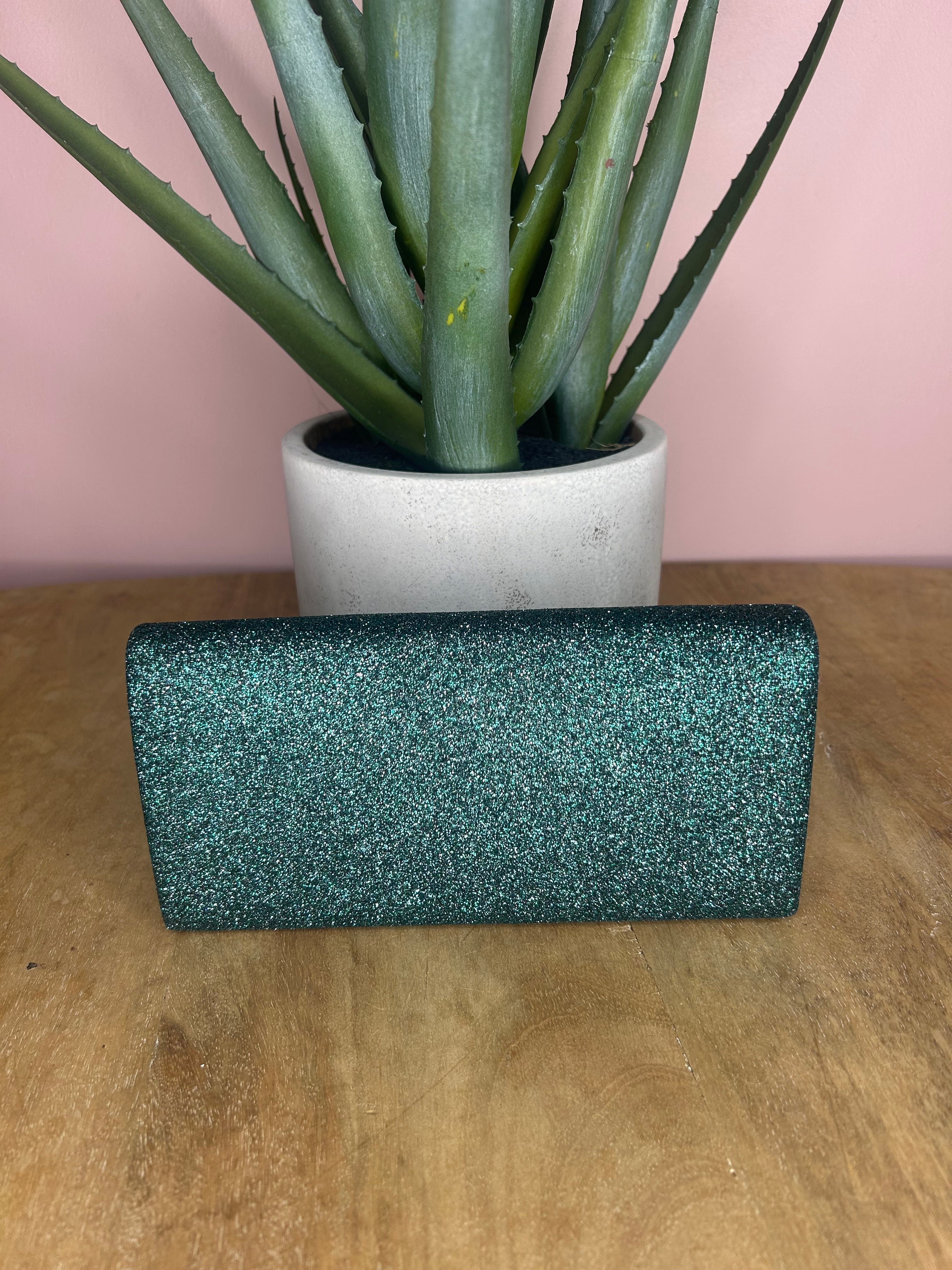 Pochette soirée vert