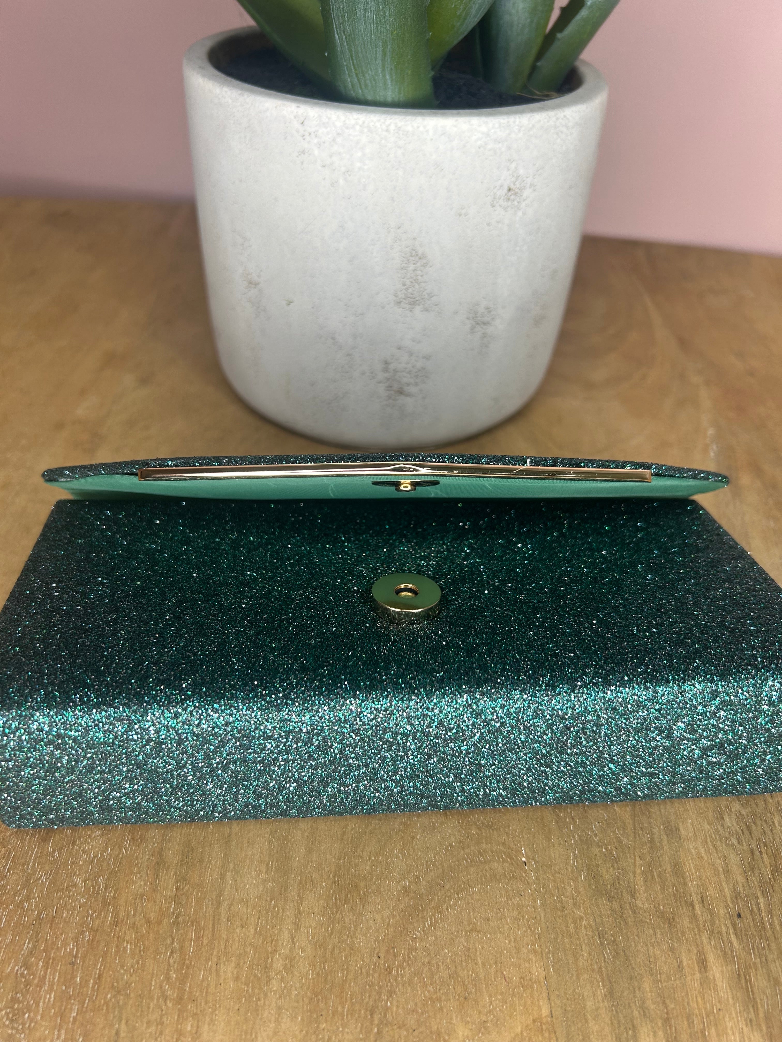Pochette soirée vert