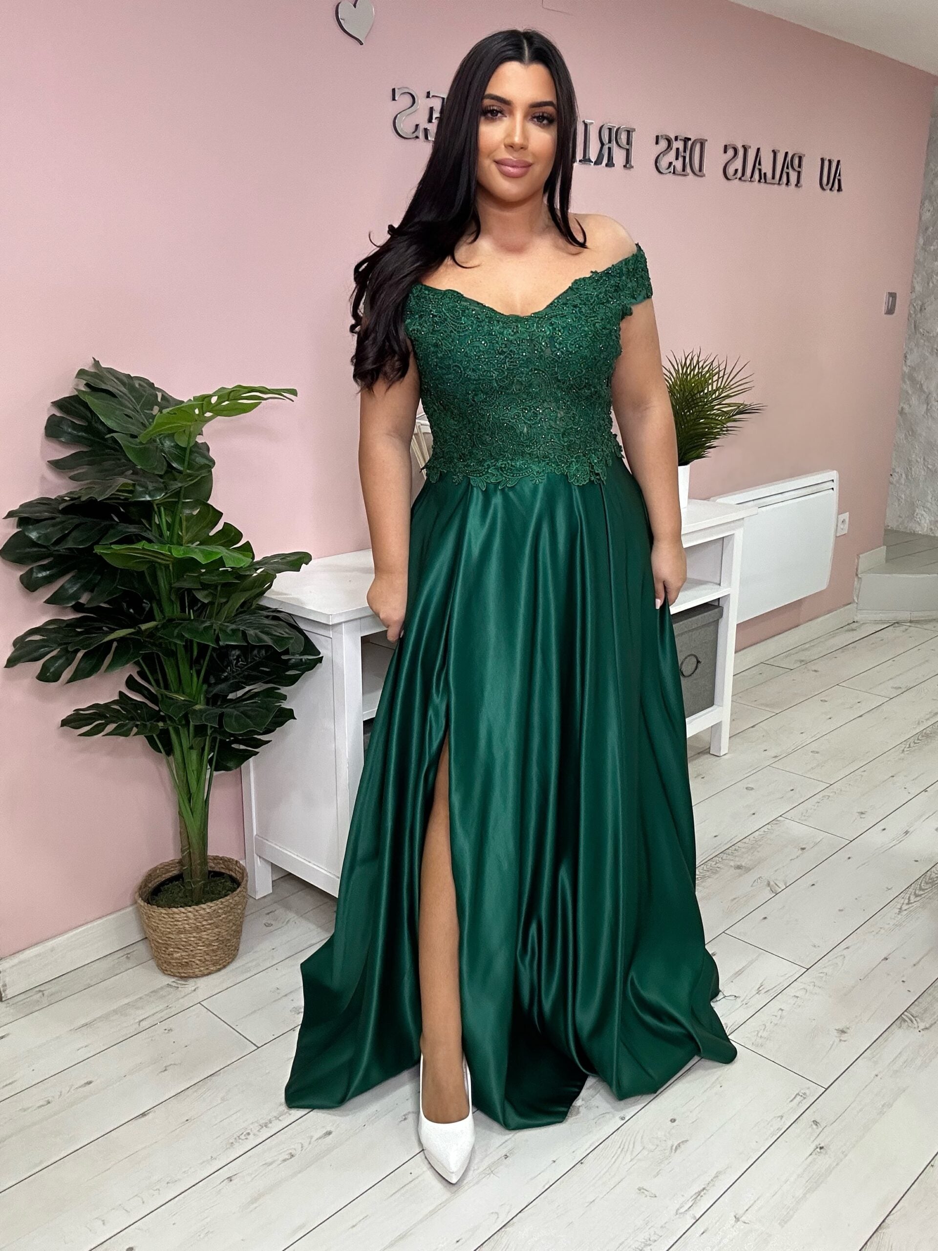 Robe de soirée 9259 vert foncé
