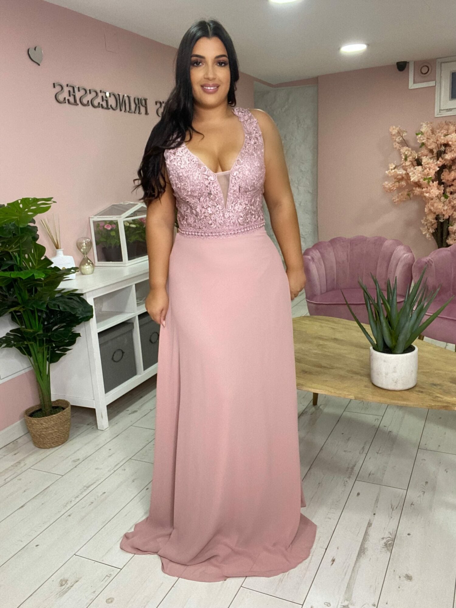 Robe de soirée 9192 vieux rose