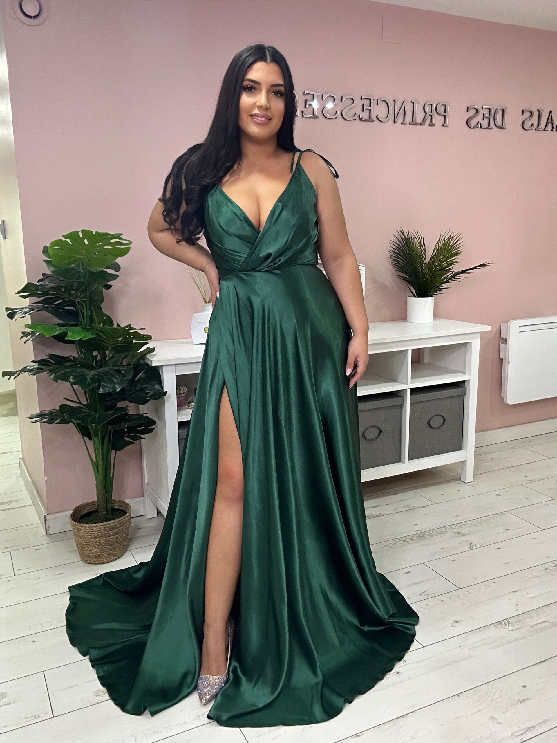 Robe de soirée 525012 vert