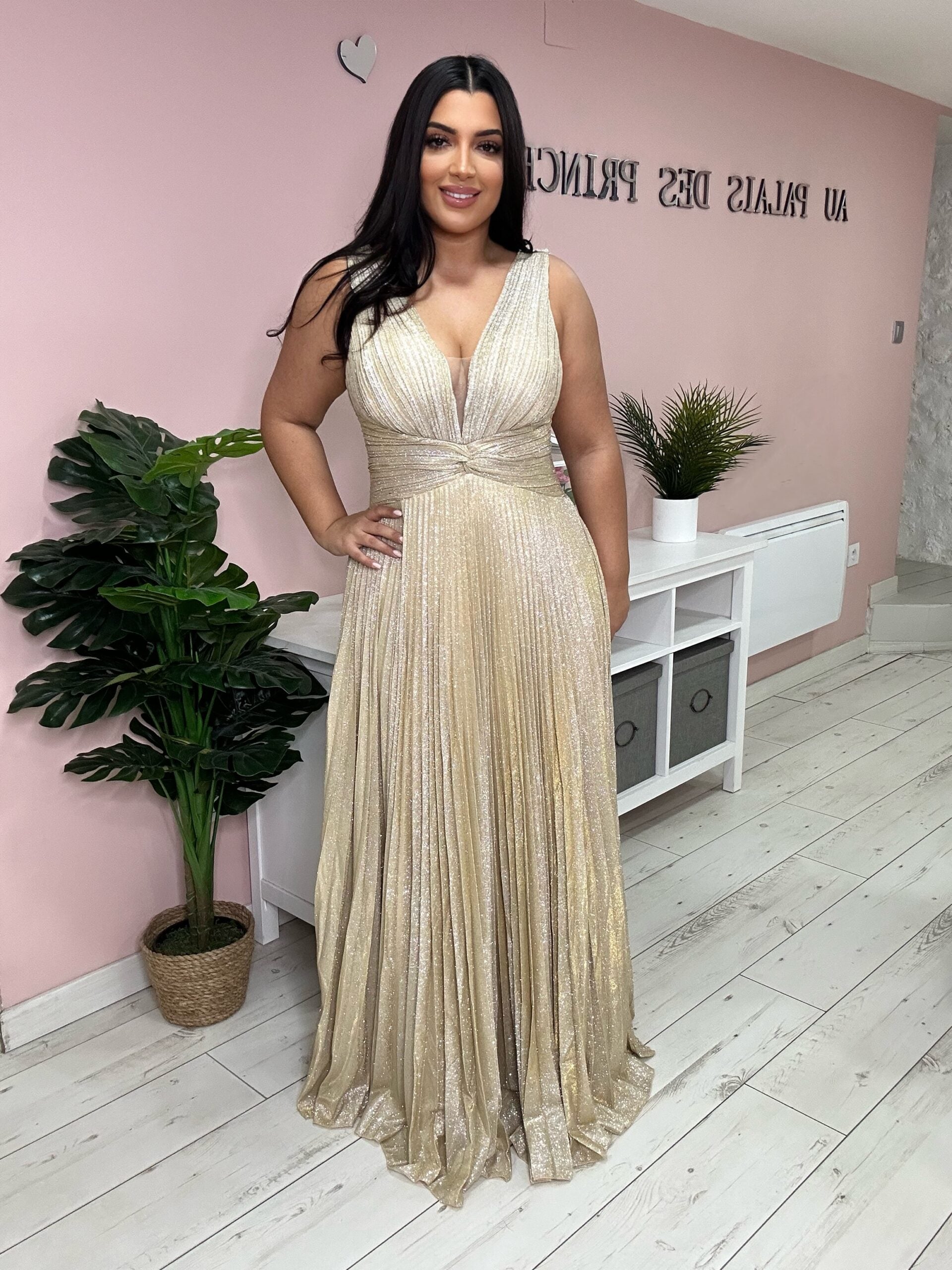 Robe de soirée 9290 or