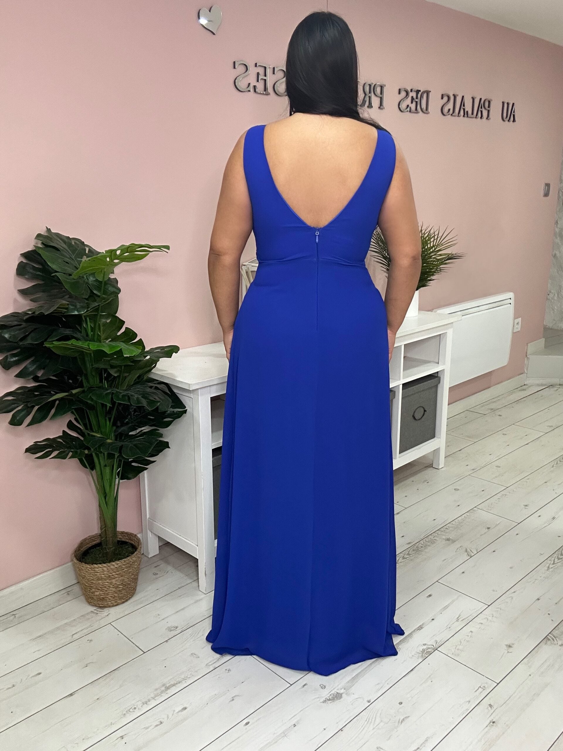 Robe de soirée 8827 bleu roi