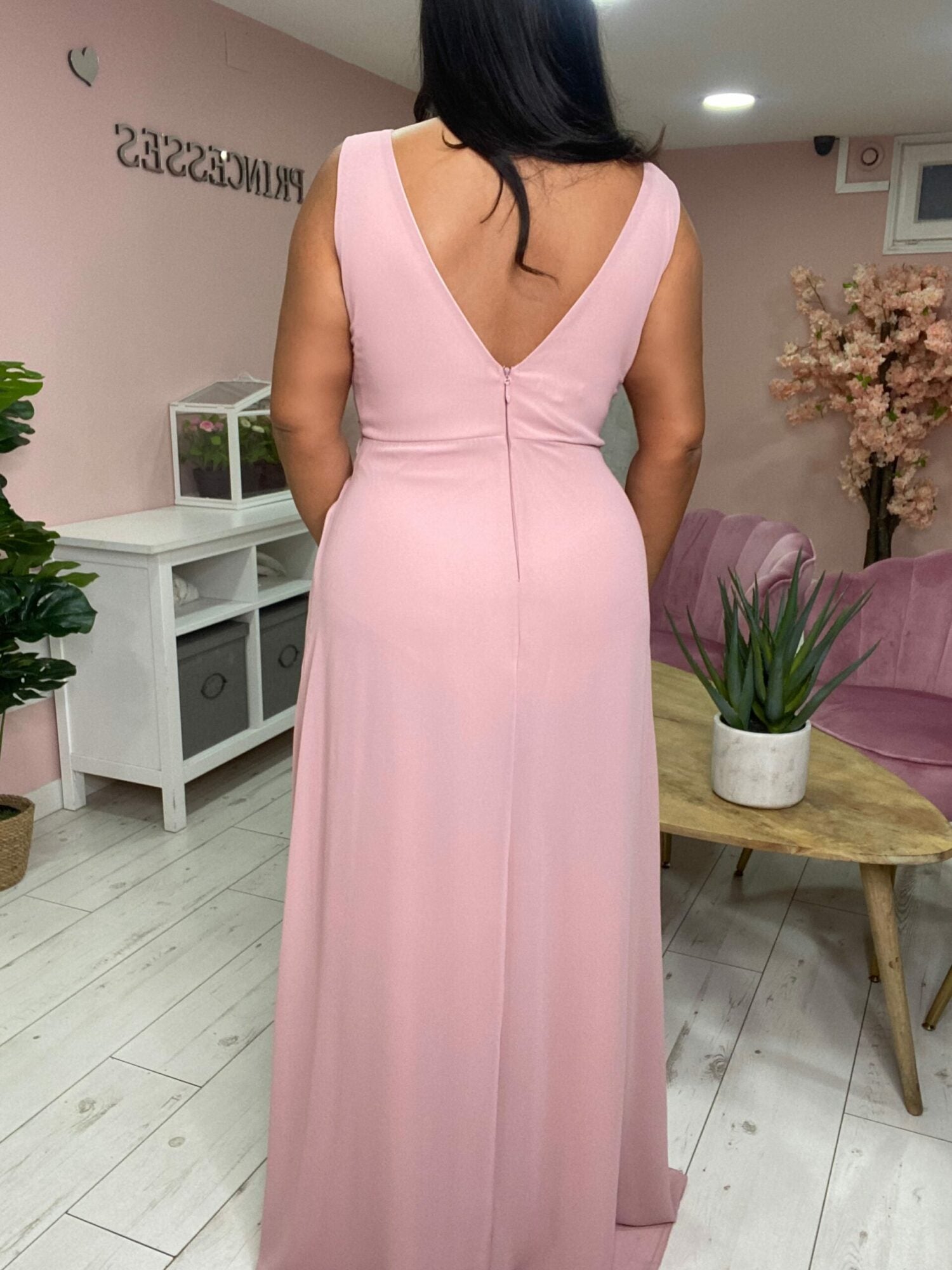 Robe de soirée 8827 vieux rose