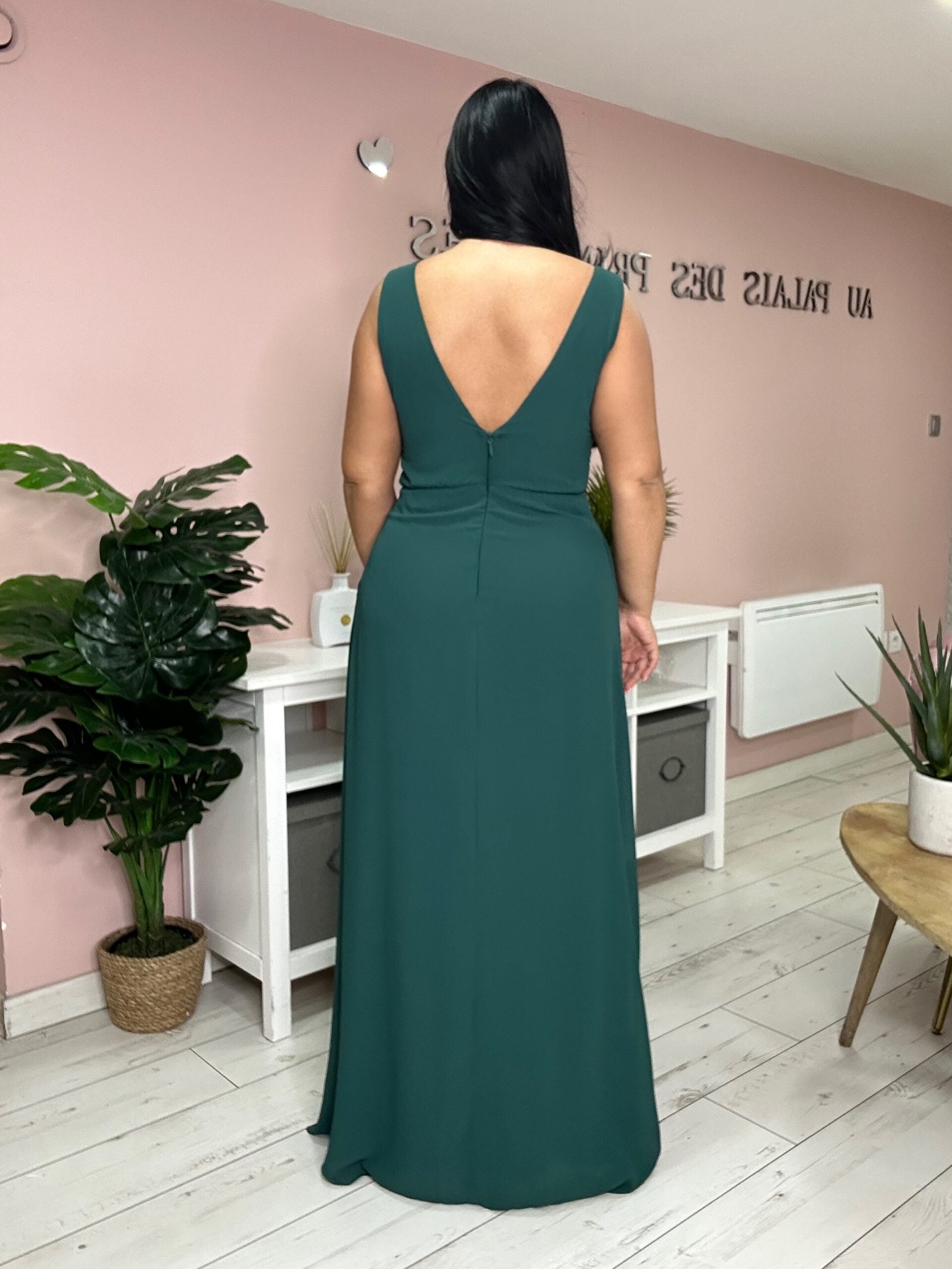 Robe de soirée 8827 vert foncé