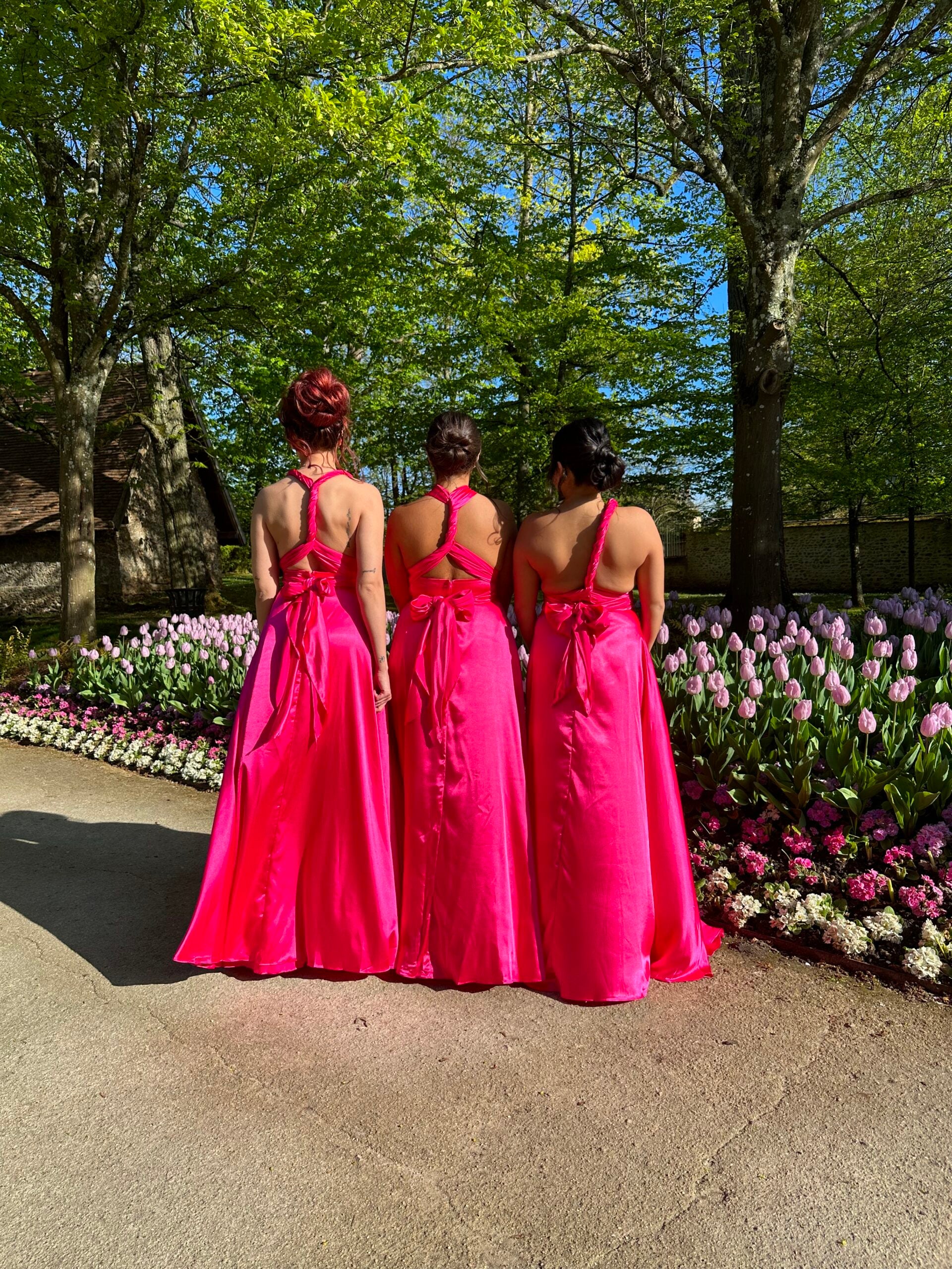 Robe de soirée 2358 fushia muti-posititions