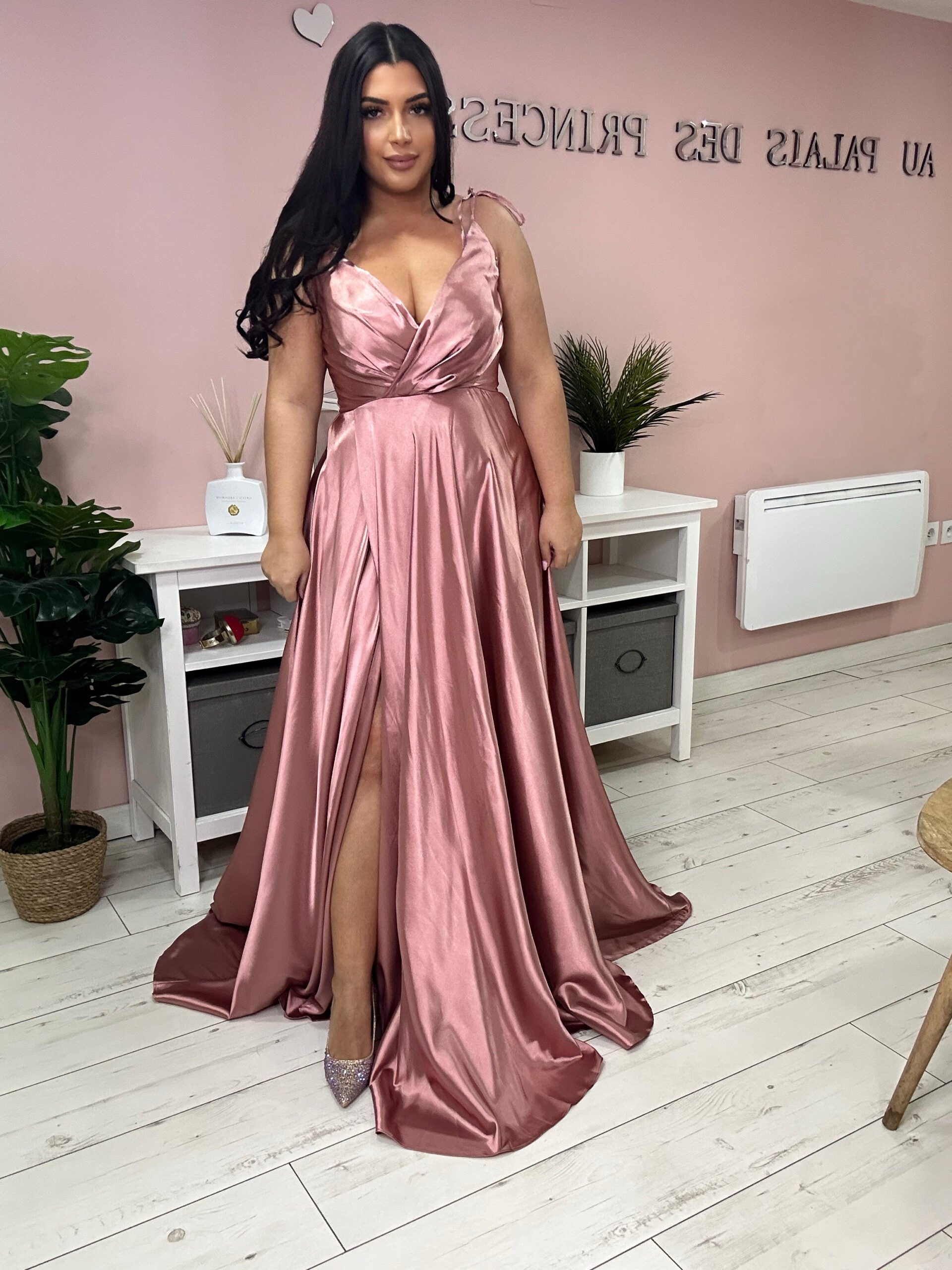 Robe de soirée 525012 rose