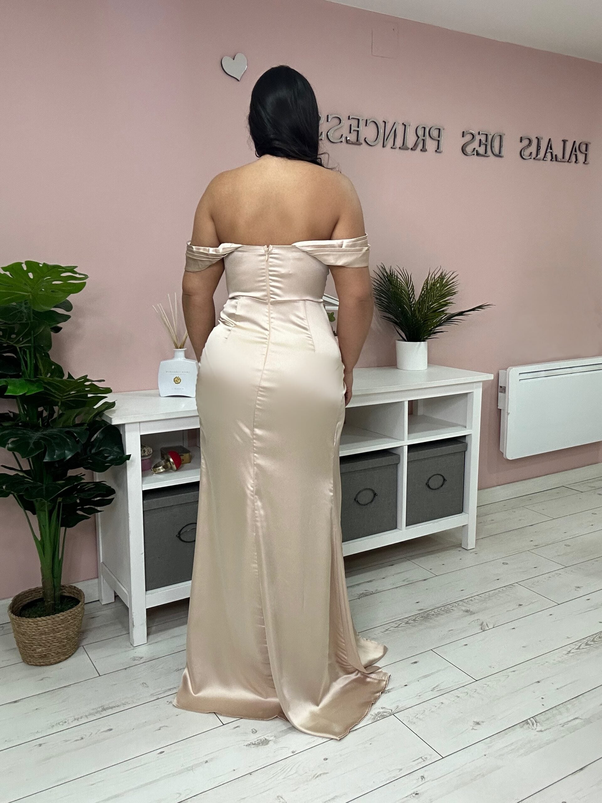 Robe de soirée 568803 beige