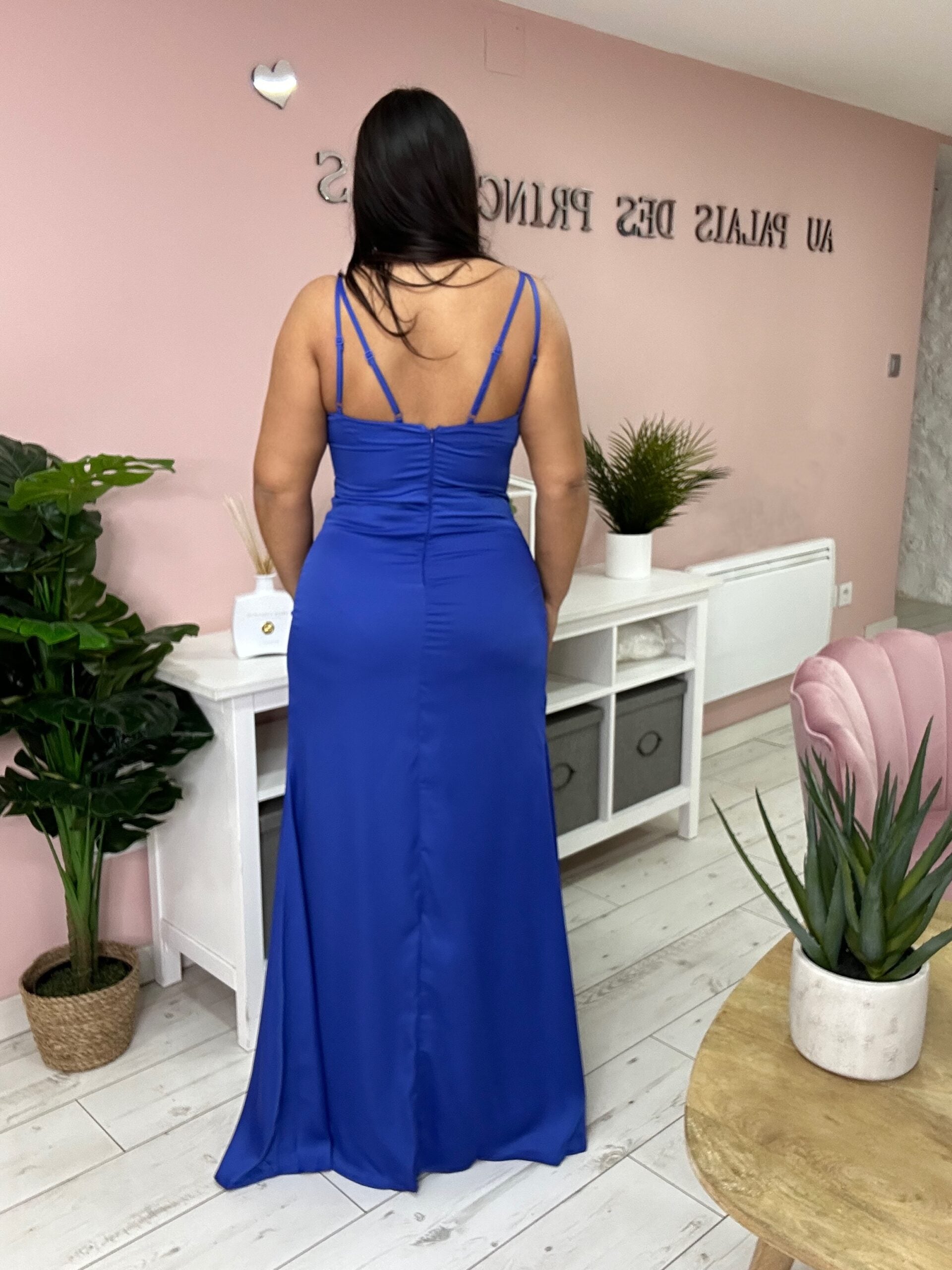 Robe de soirée 8919 bleu