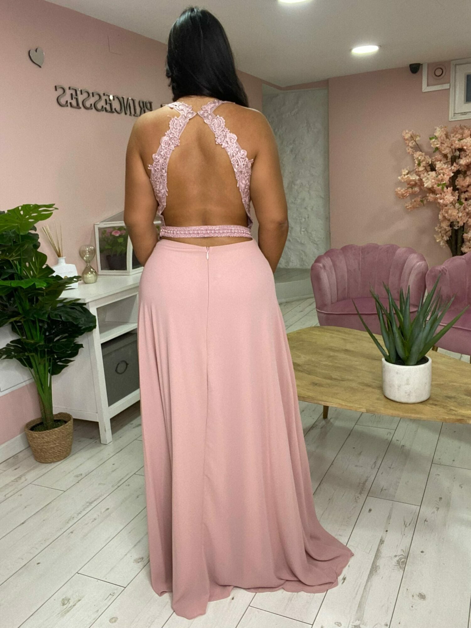 Robe de soirée 9192 vieux rose