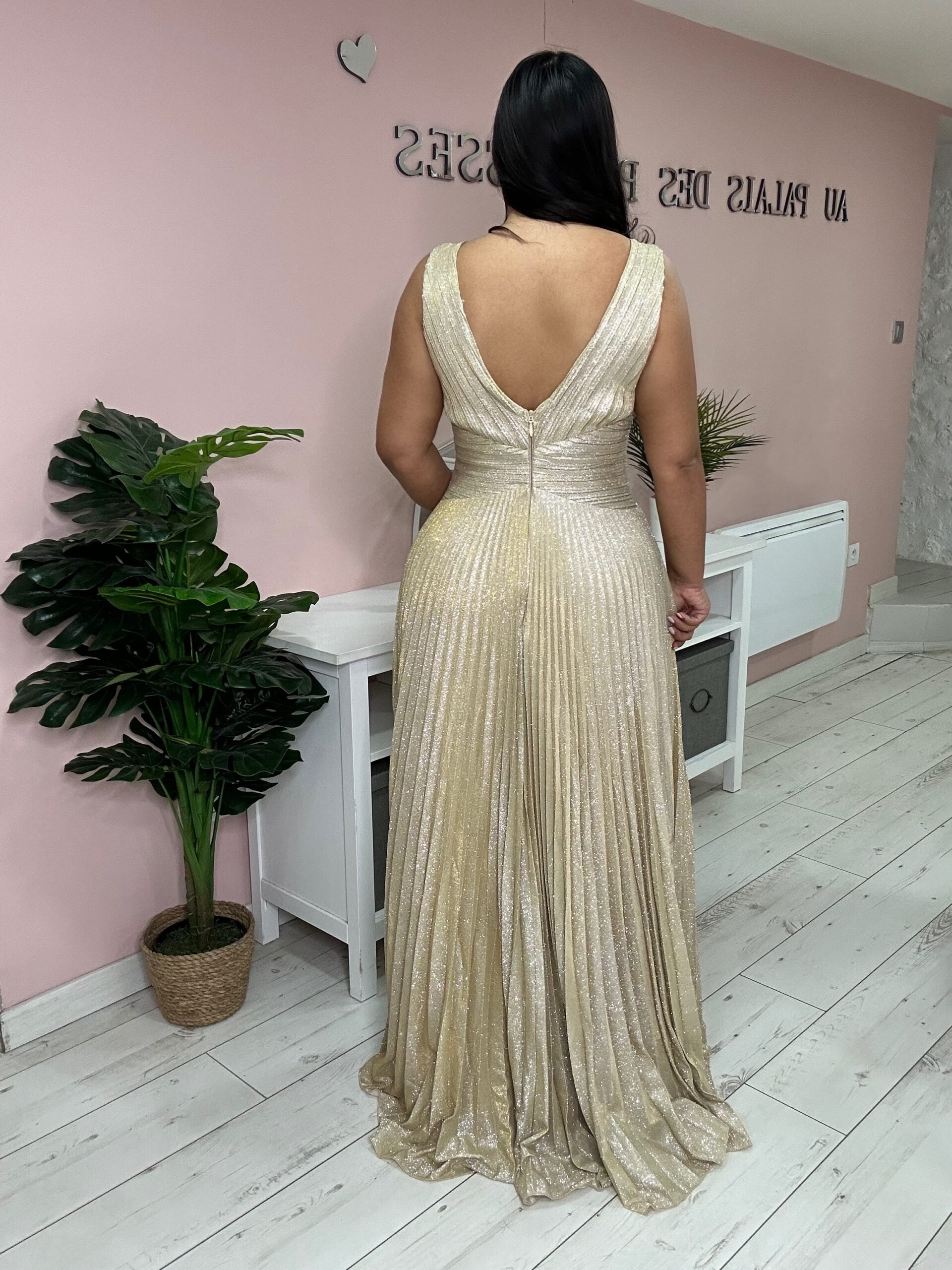 Robe de soirée 9290 or