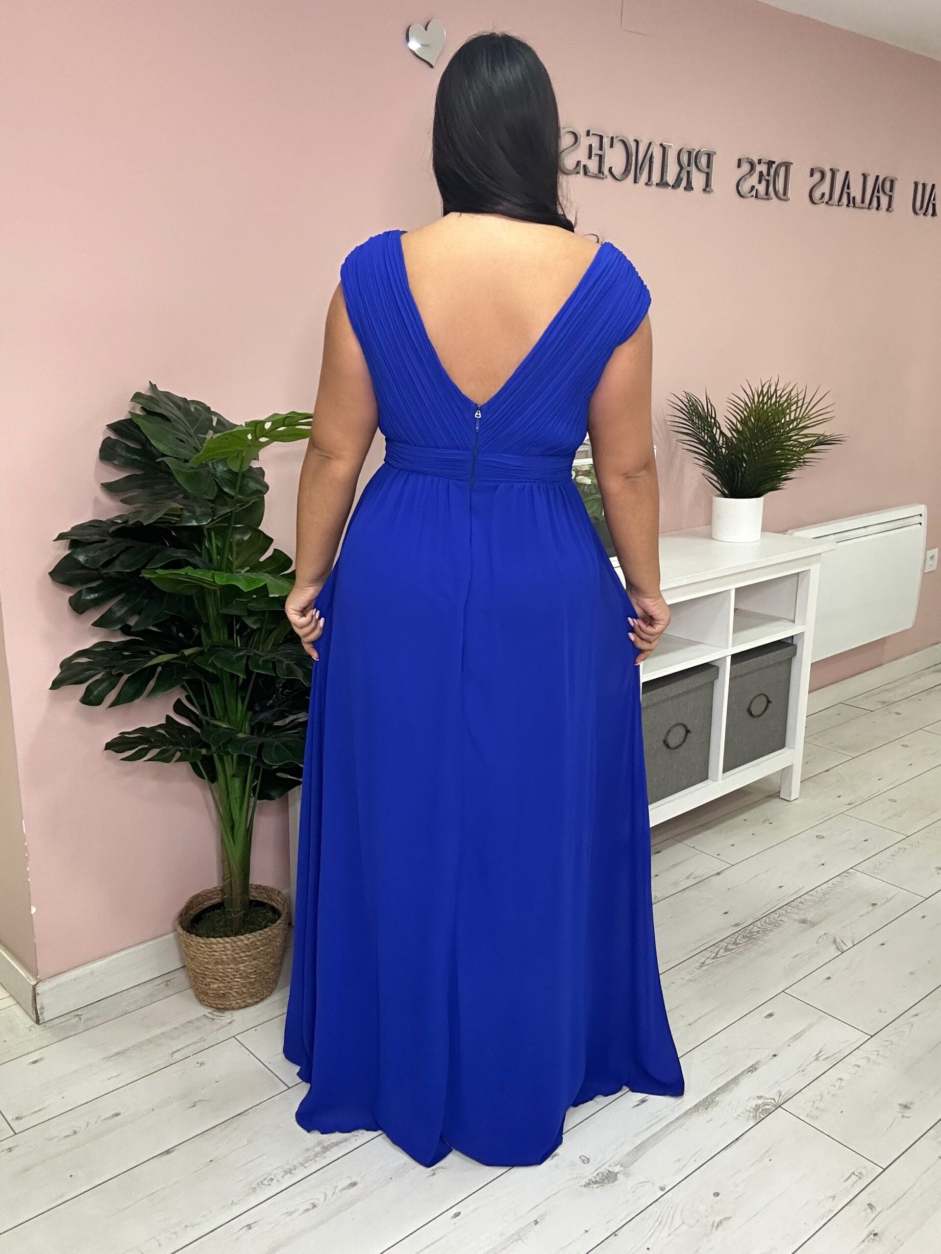 Robe de soirée 8881 bleu roi