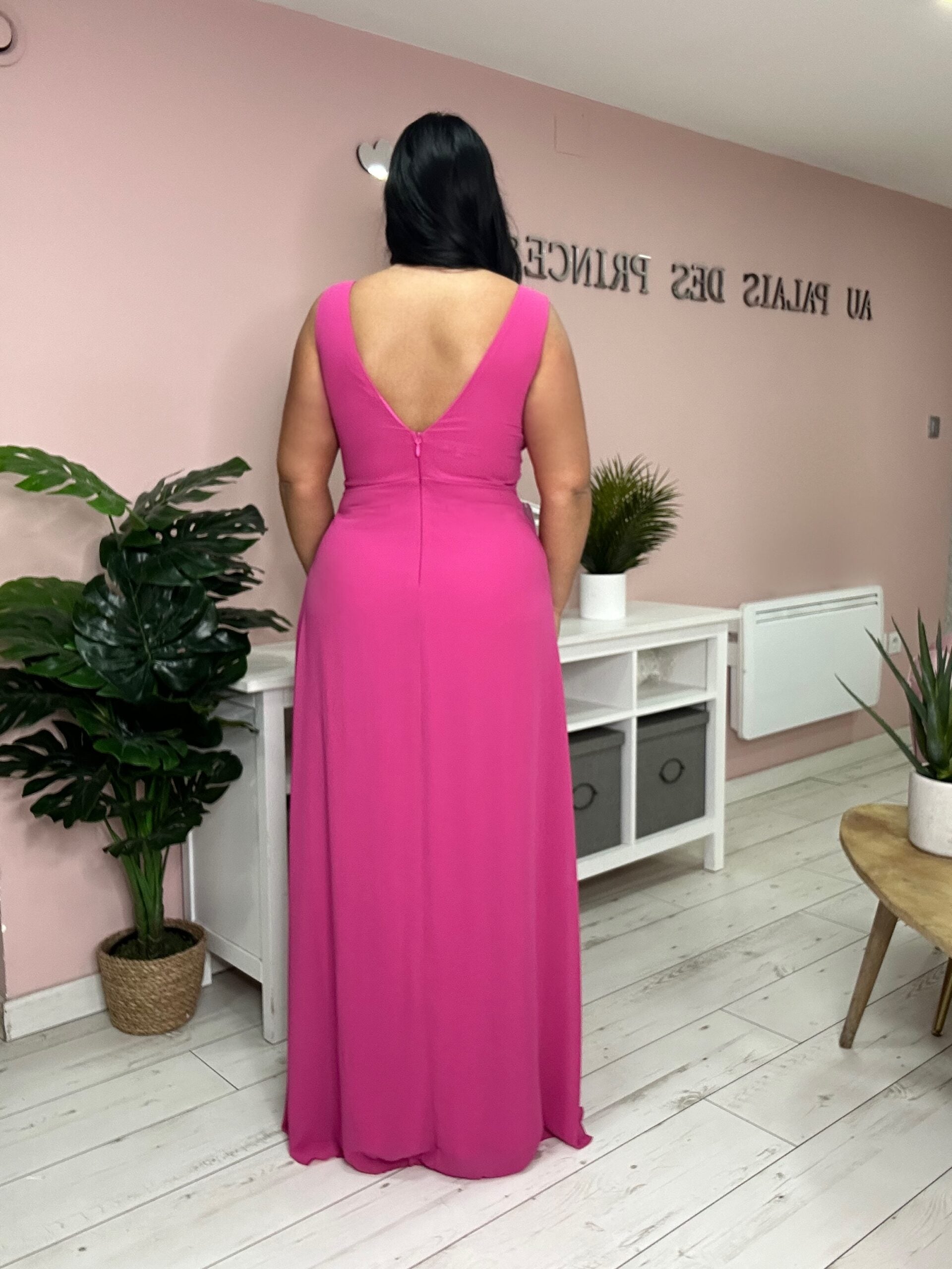 Robe de soirée 8827 fushia
