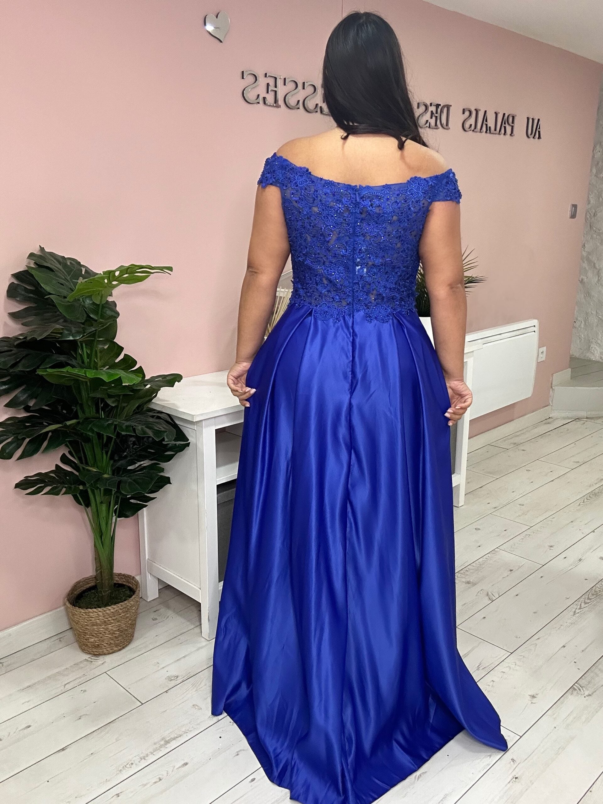 Robe de soirée 9259 bleu roi