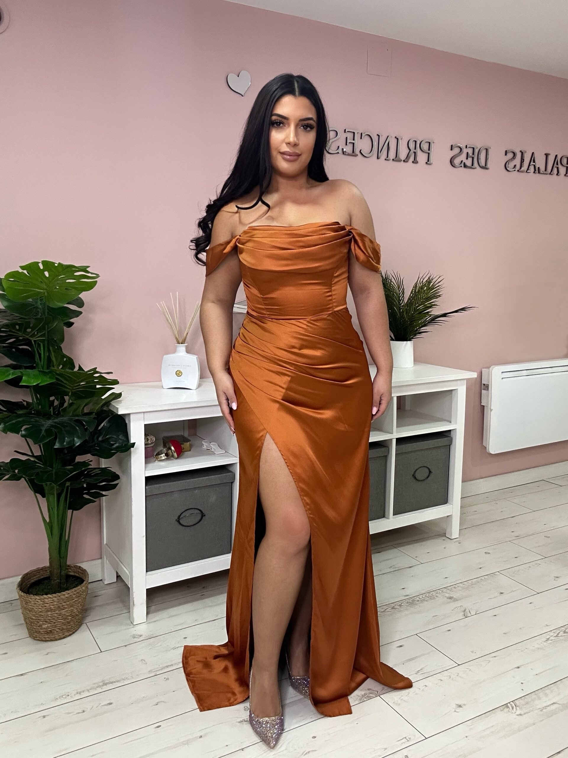 Robe de soirée 568803 cuivré