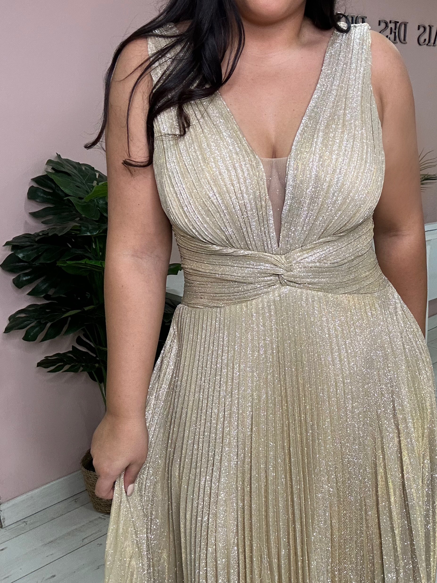 Robe de soirée 9290 or