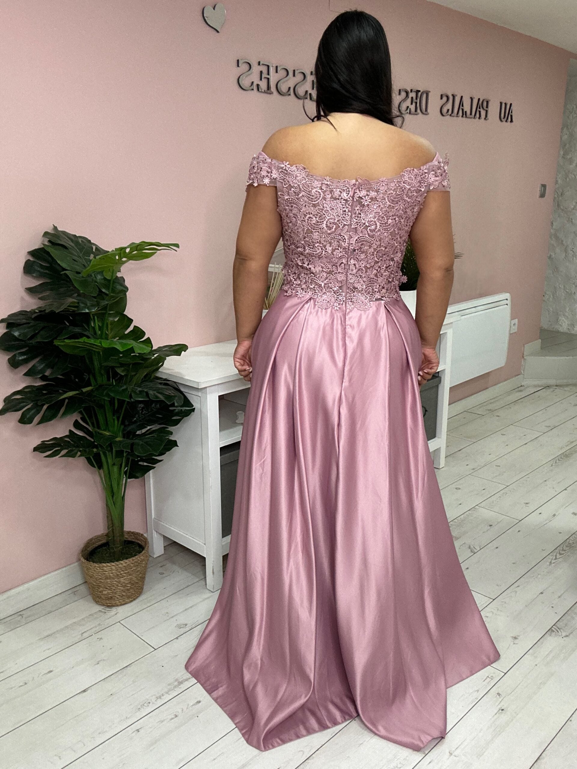 Robe de soirée 9259 vieux rose