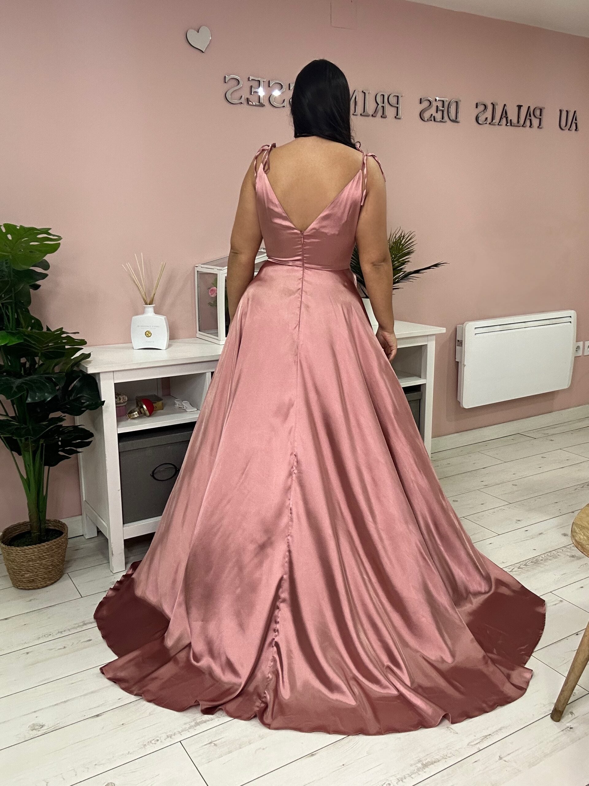 Robe de soirée 525012 rose