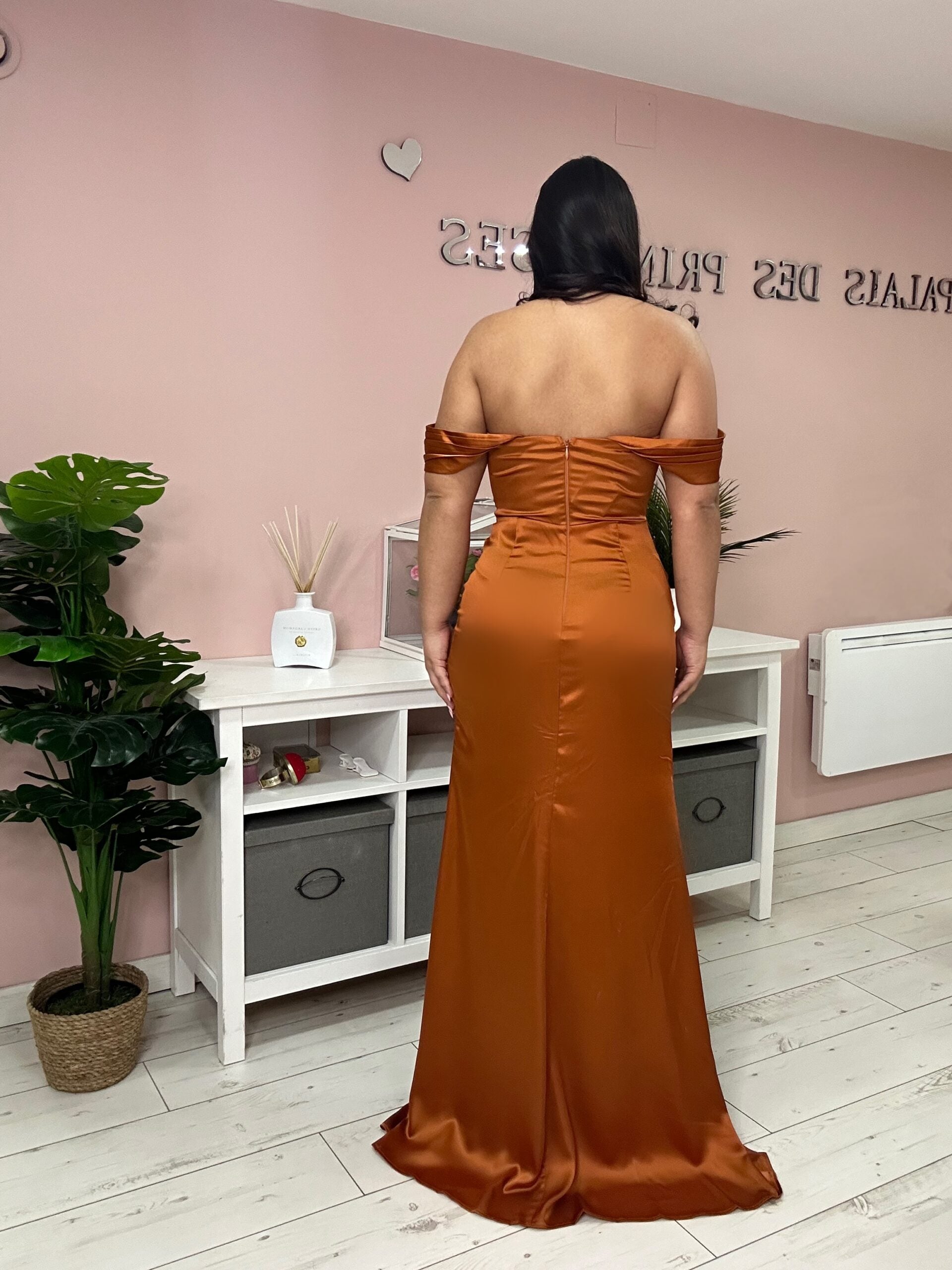 Robe de soirée 568803 cuivré