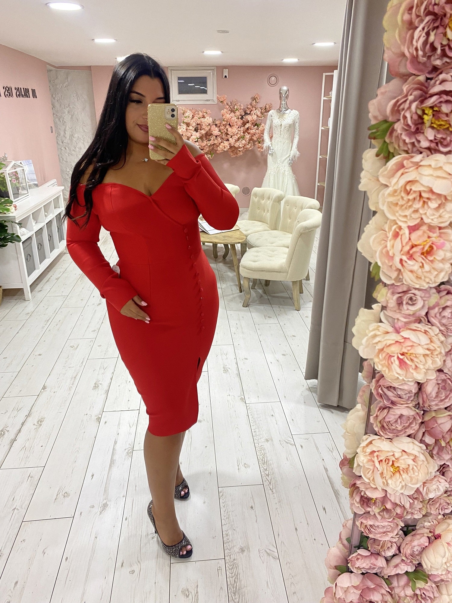 Robe de soirée 603791 rouge