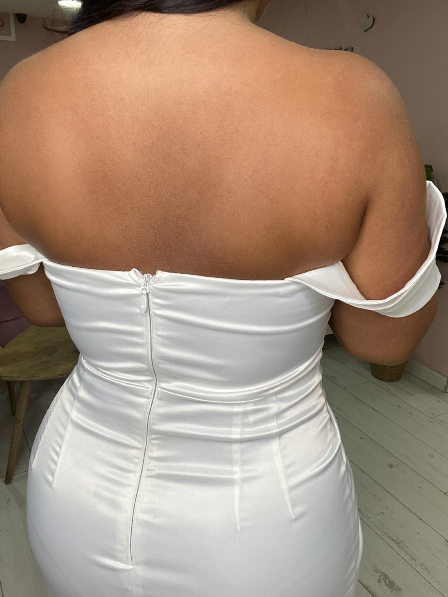 Robe de soirée s21220 blanc