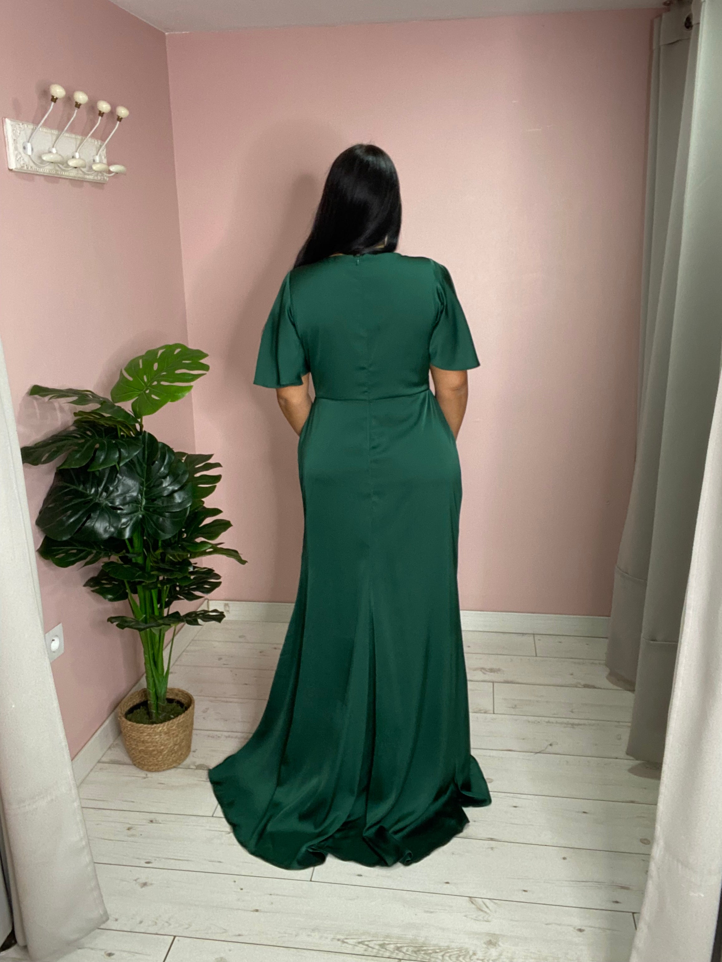 Robe de soirée 5039 vert foncé