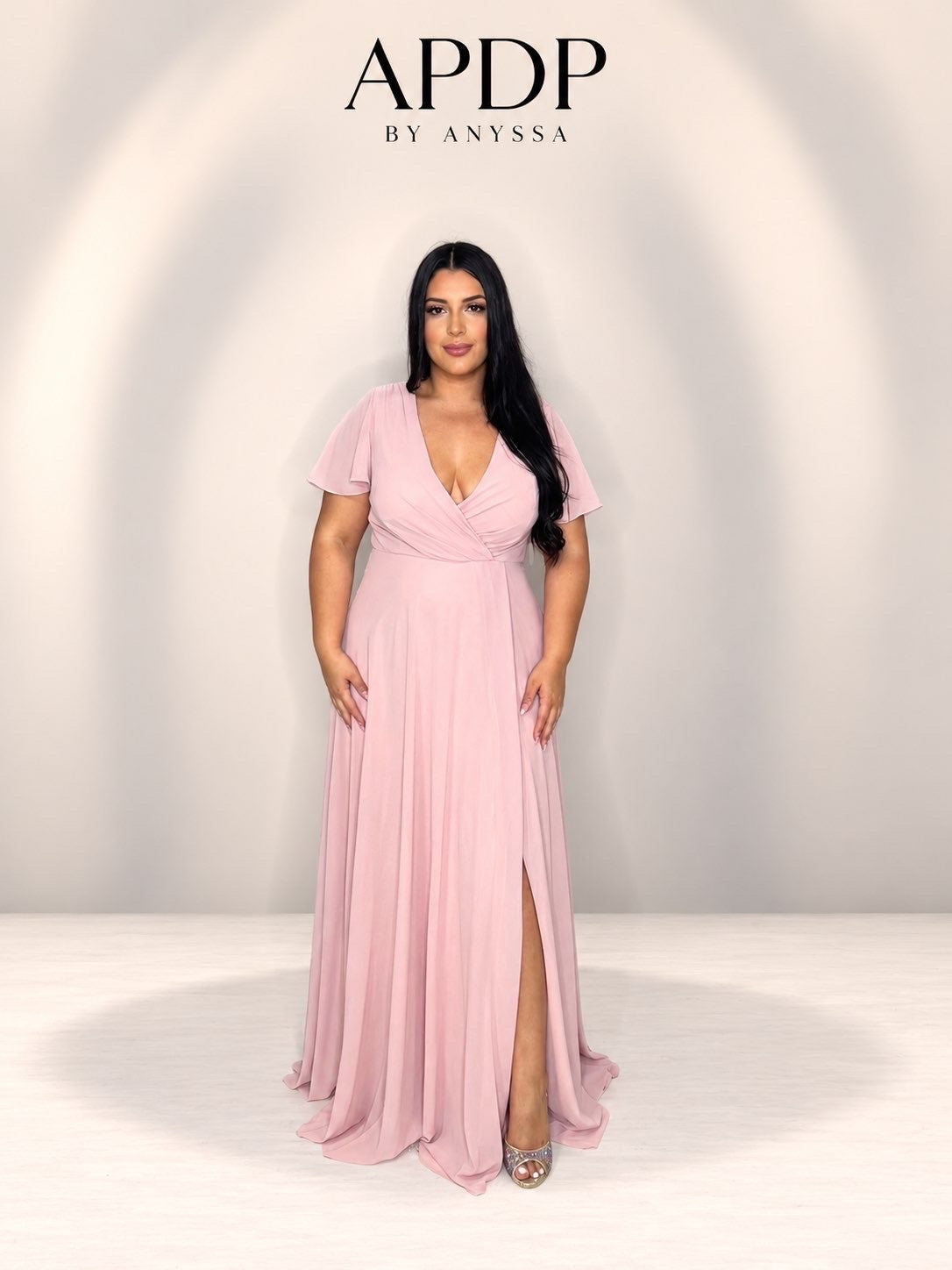 Robe de soirée 5006 vieux rose