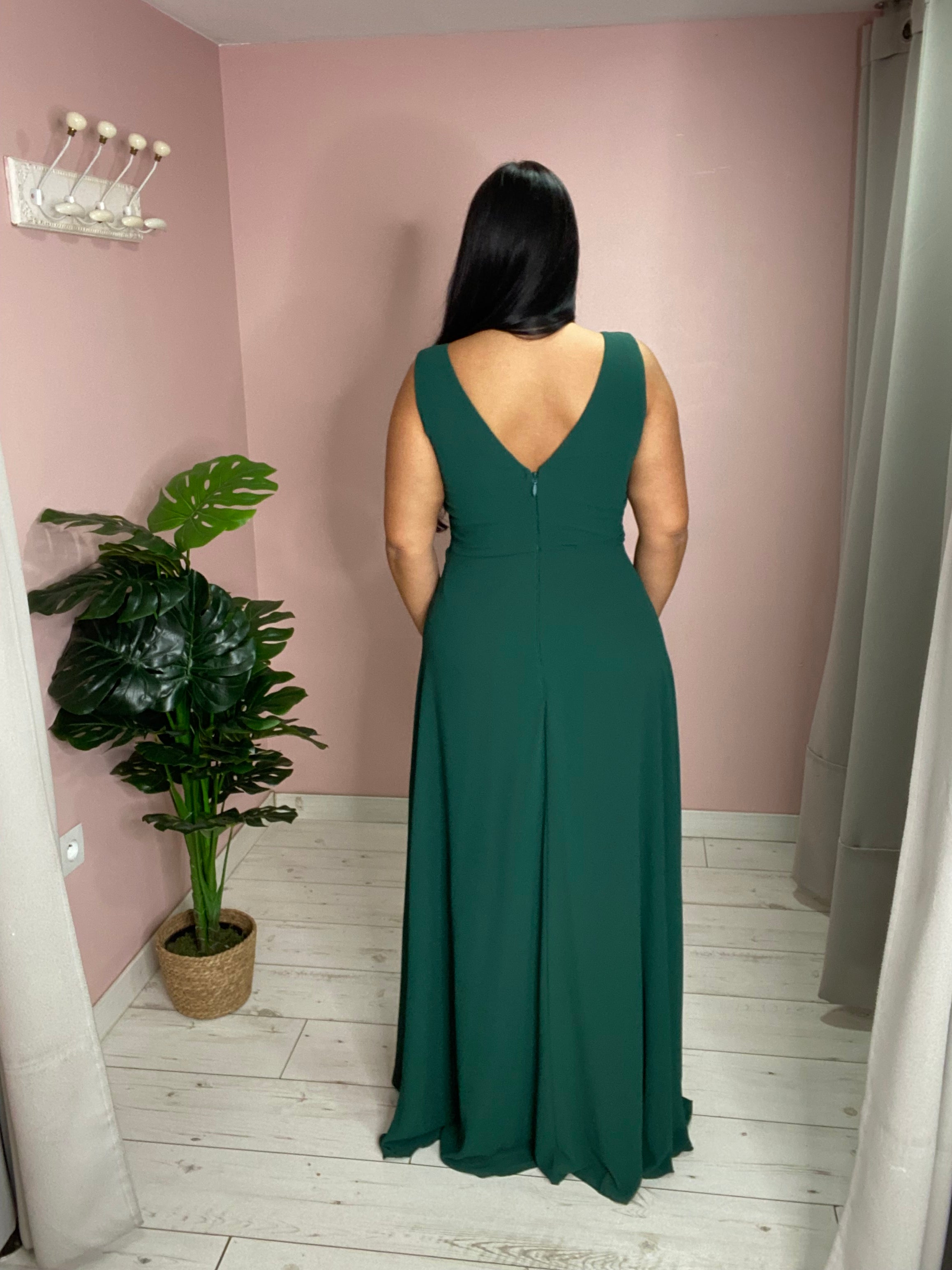 Robe de soirée 5008 vert foncé