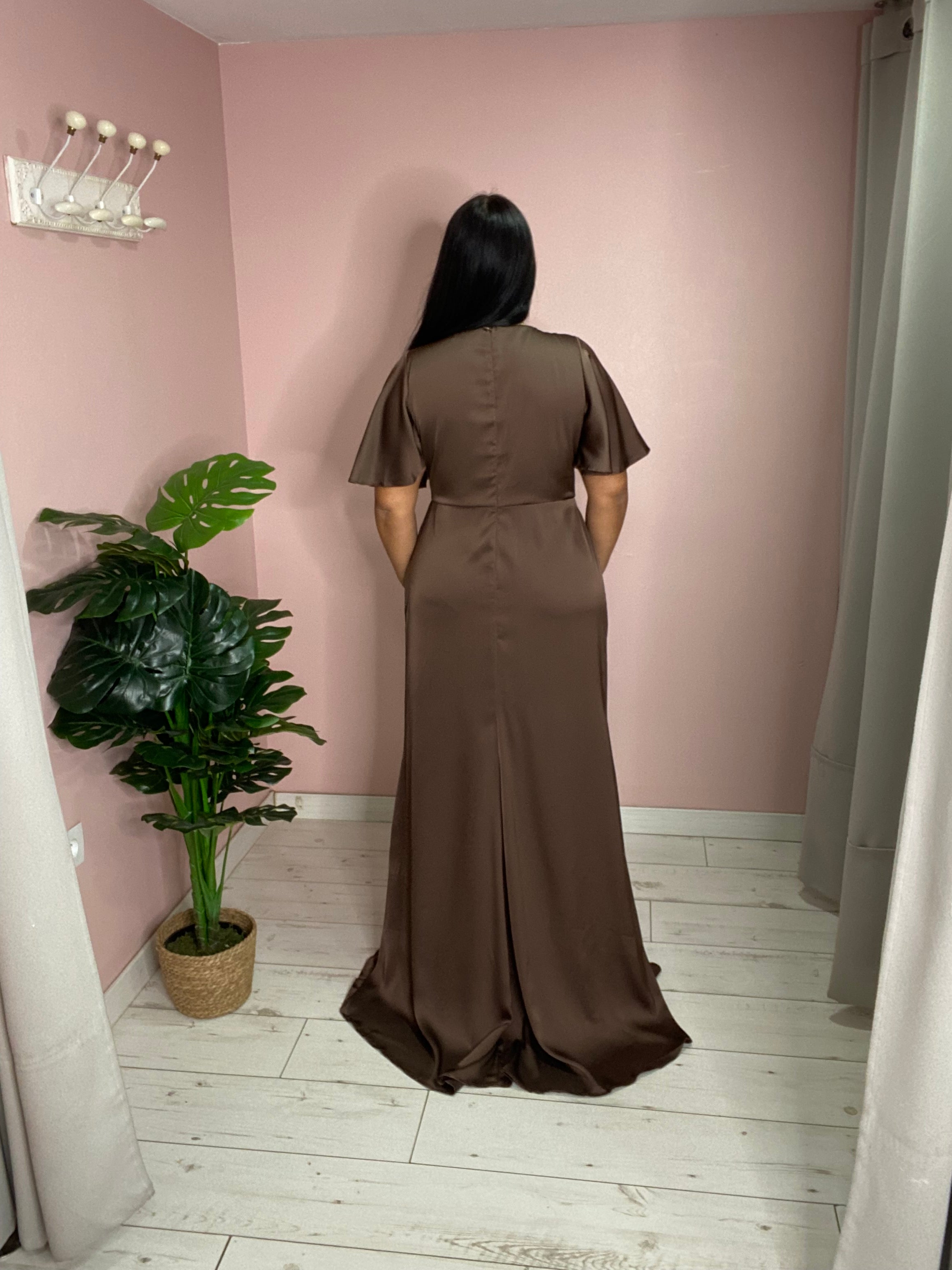 Robe de soirée 5039 marron