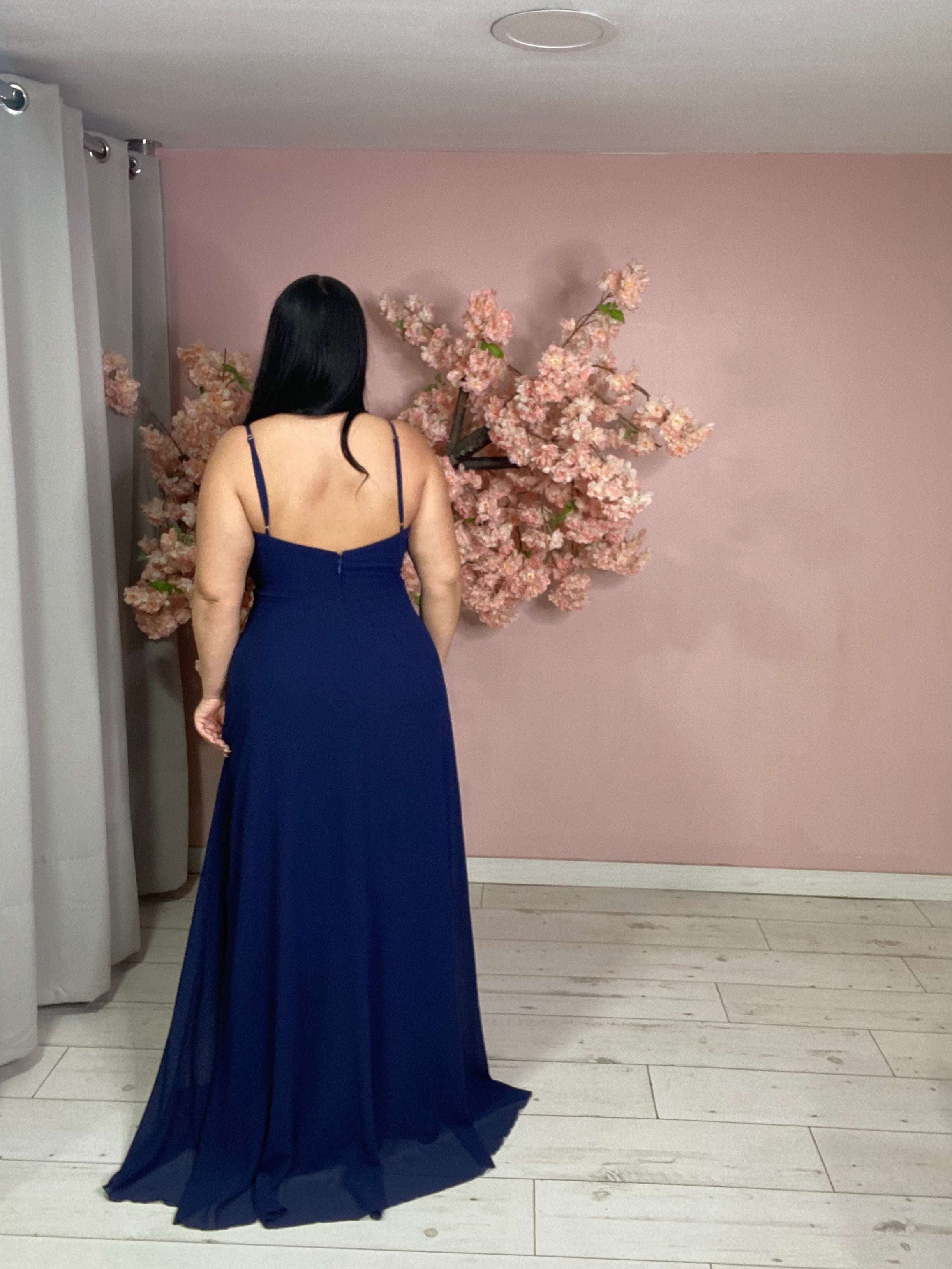 Robe de soirée 8998 bleu marine