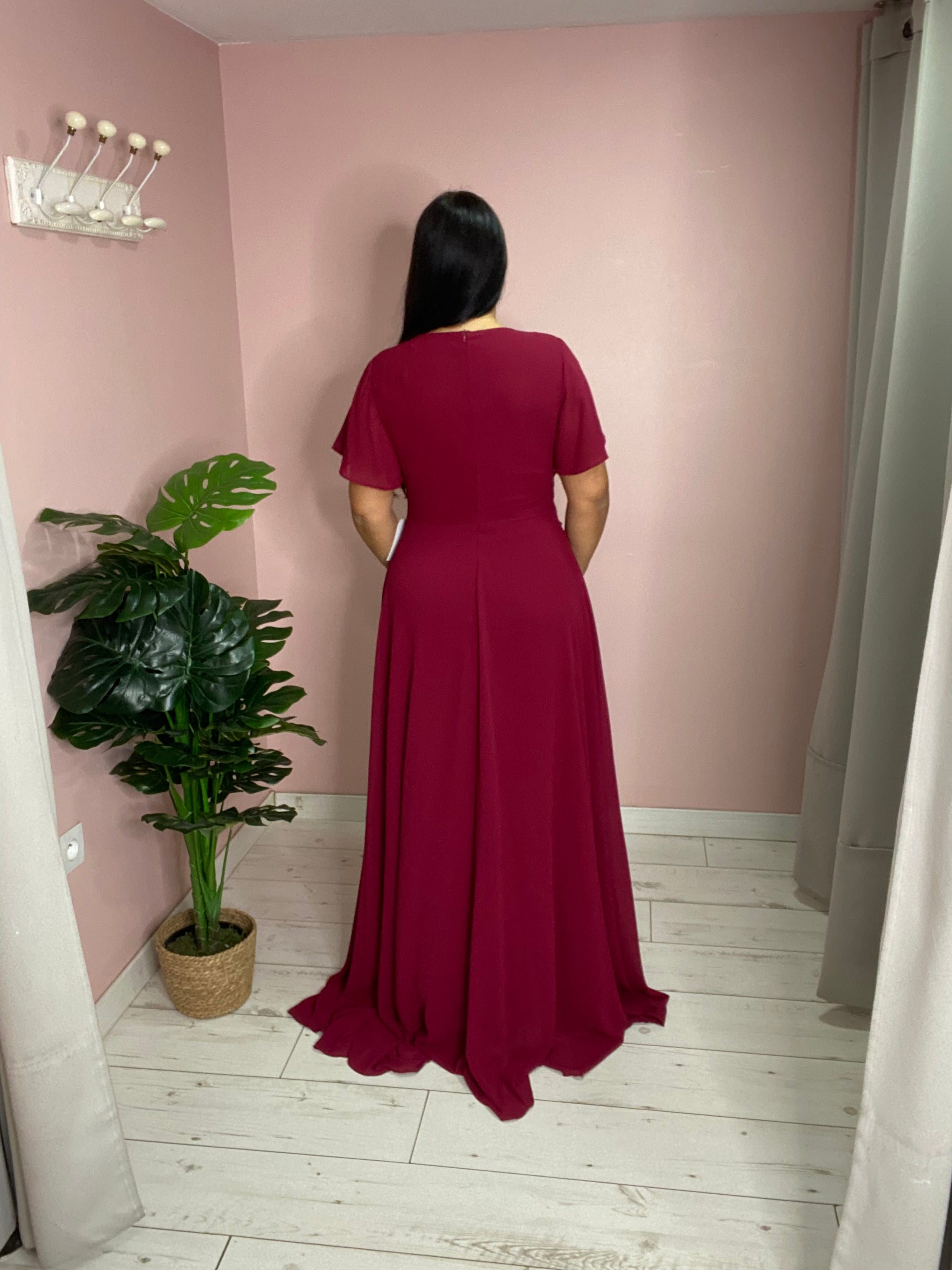 Robes de soirée 5023 bordeaux