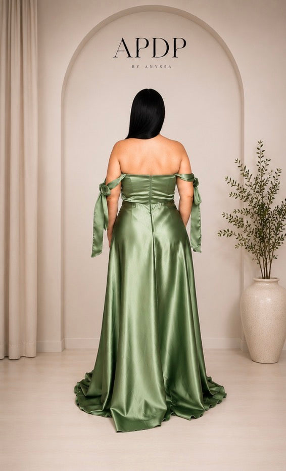 Robe de soirée 578187 vert