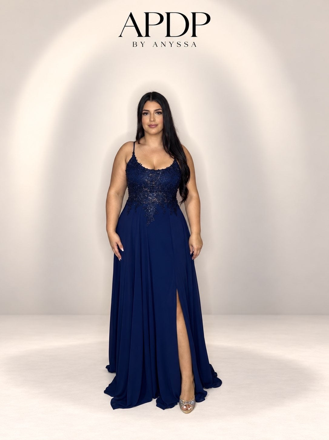 Robe de soirée 9468 Bleu marine