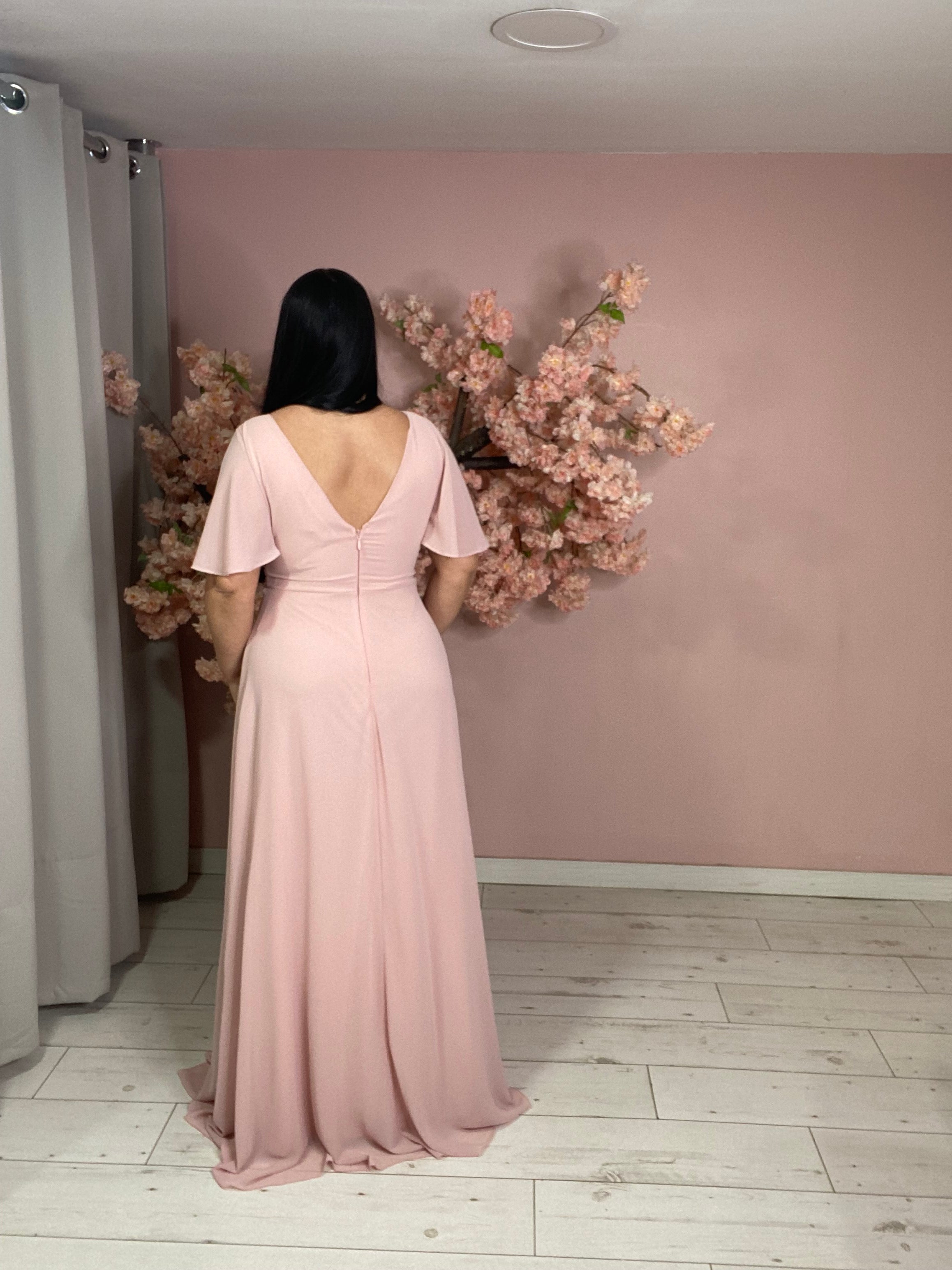 Robe de soirée 5059 vieux rose