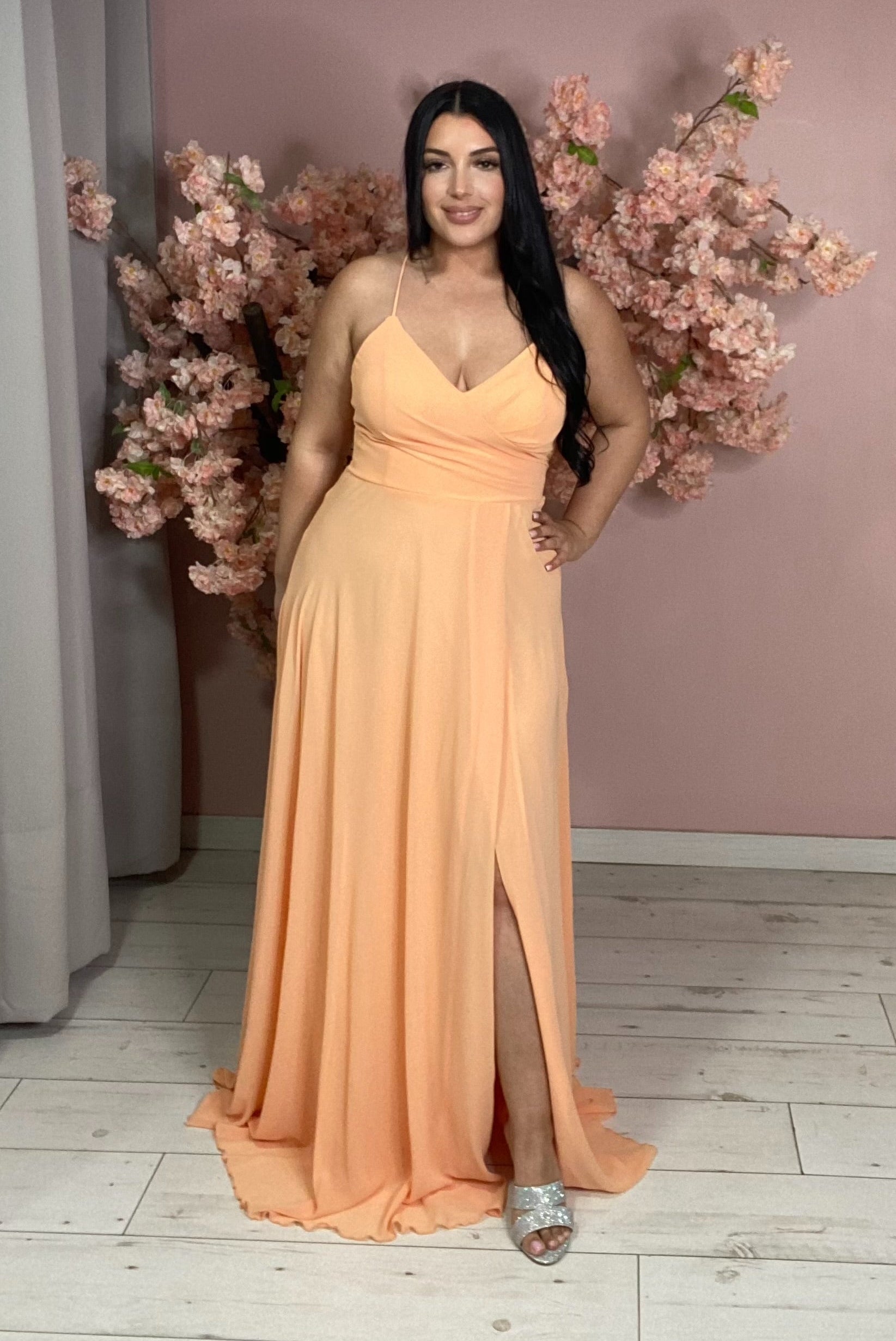 Robe de soirée 8995 orange