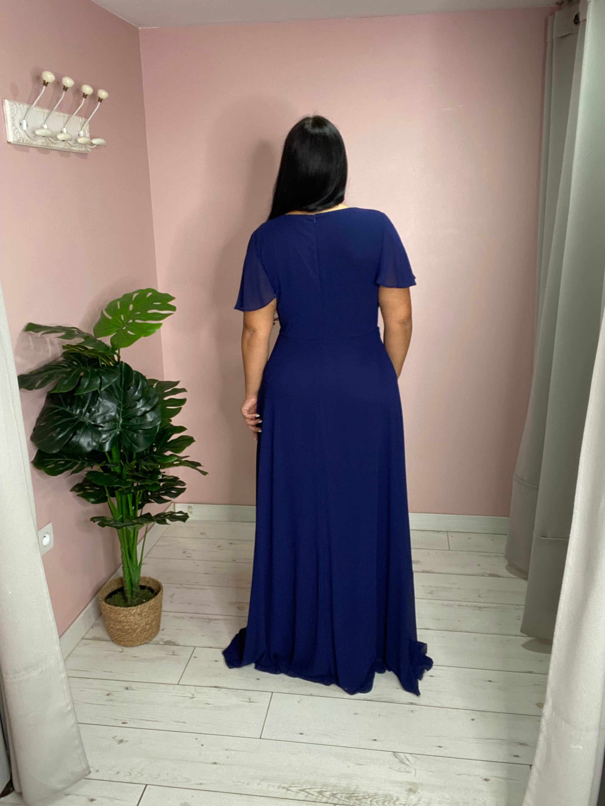 Robe de soirée 5006 bleu marine