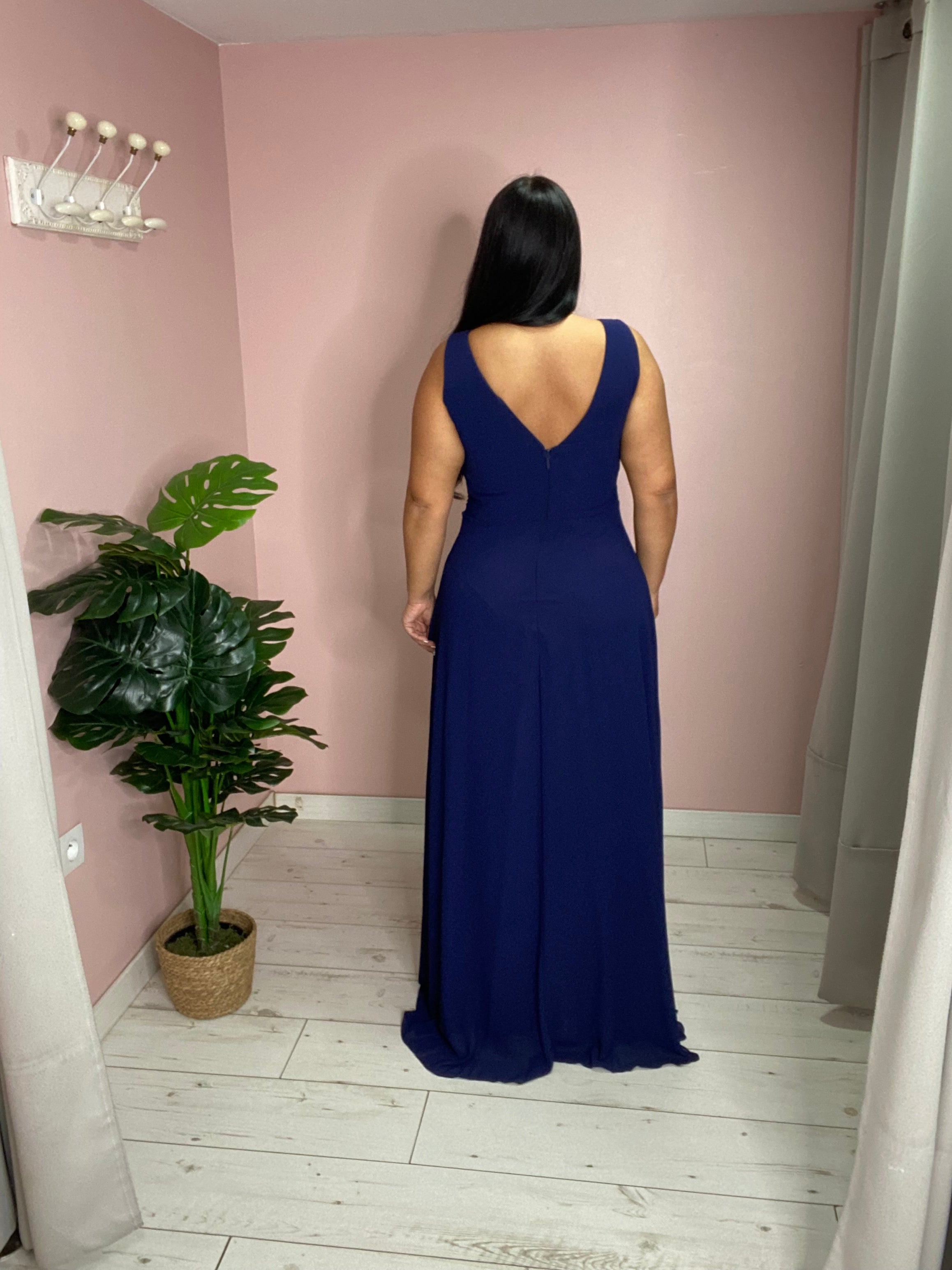 Robe de soirée 5008 bleu marine