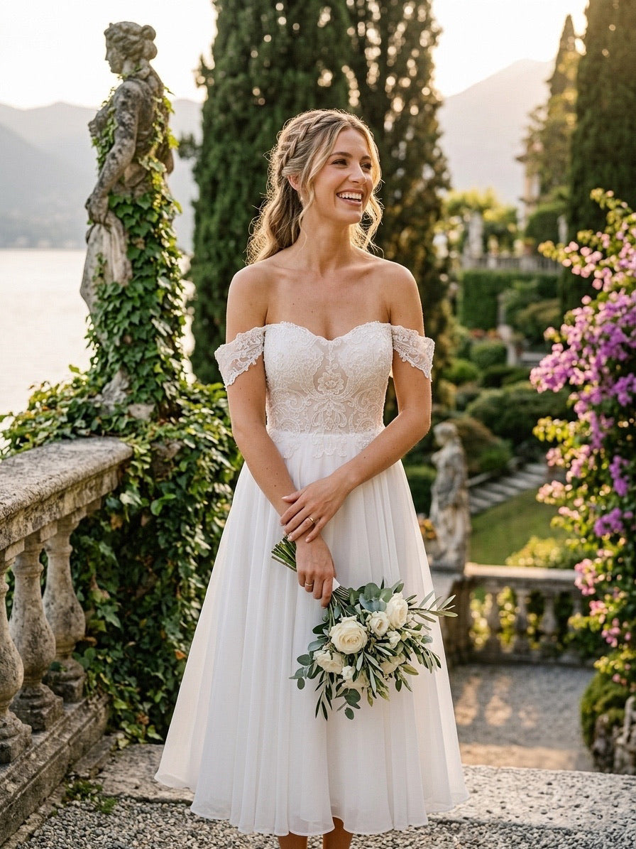 Robe de mariée mi-longue 130