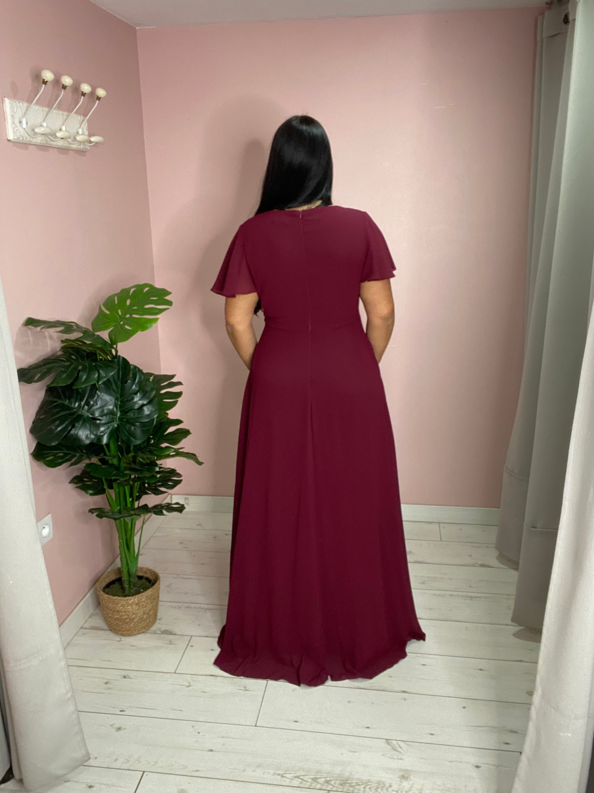 Robe de soirée 5006 bordeaux