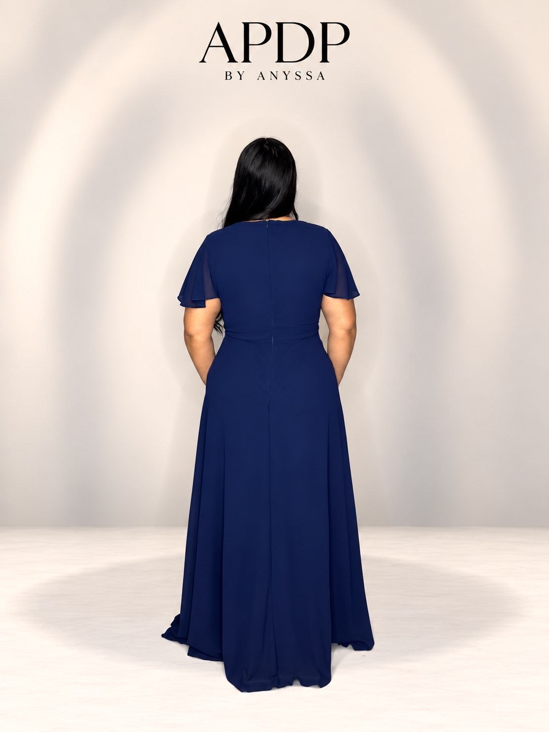 Robe de soirée 5006 bleu marine