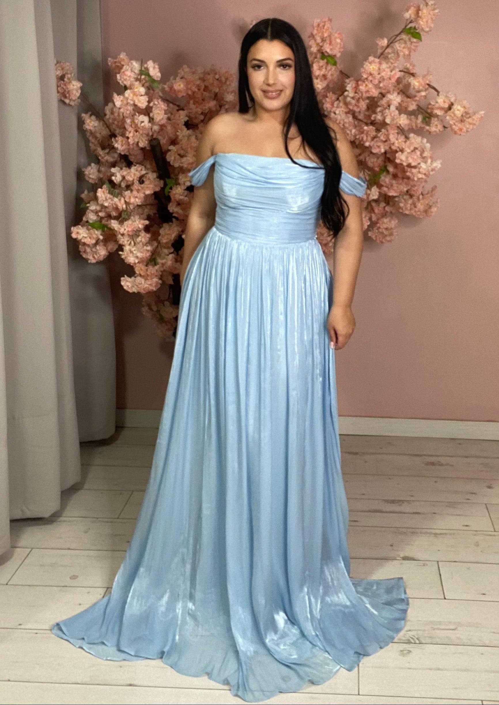 Robe de soirée 2533 bleu ciel