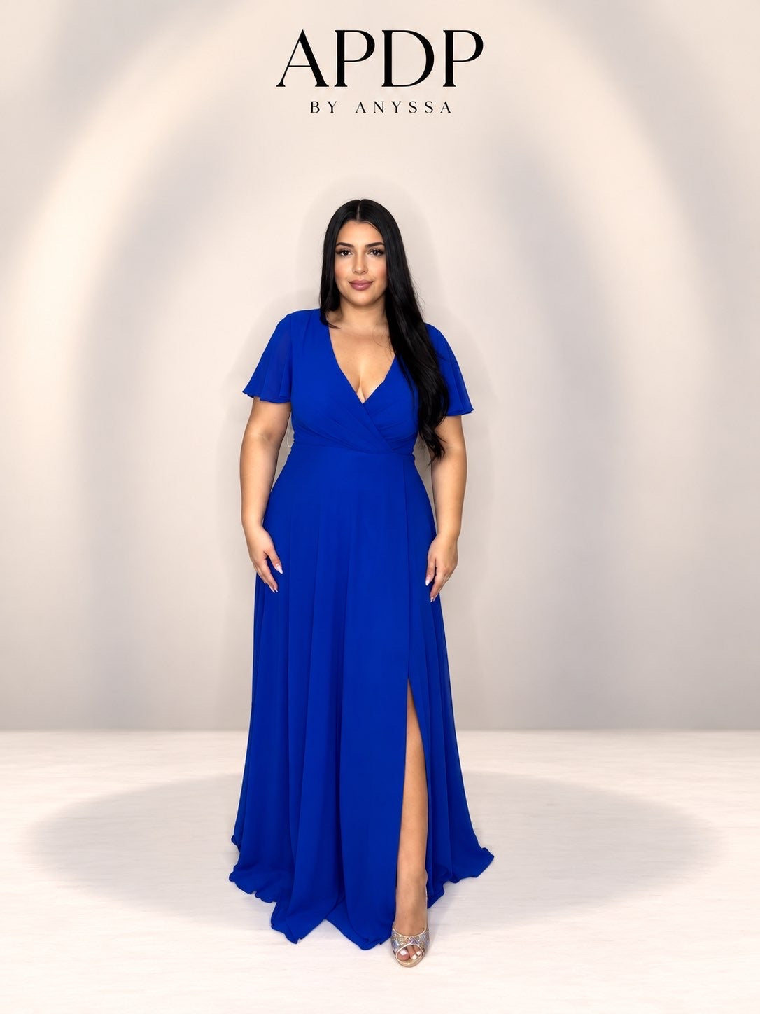 Robe de soirée 5006 bleu roi